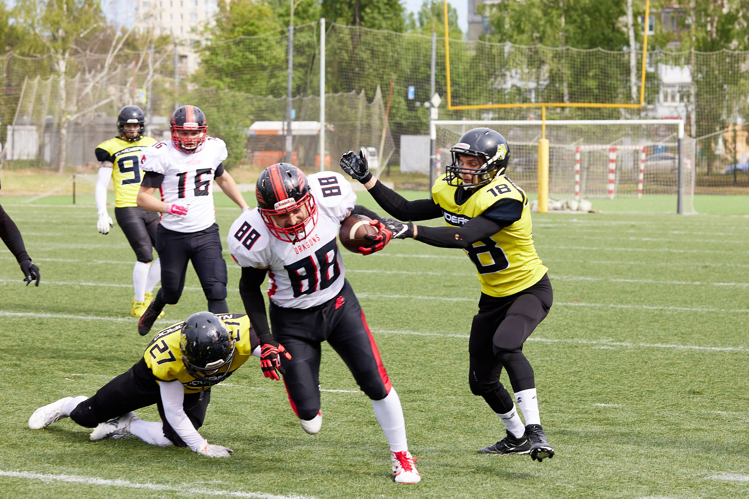 Американский футбол. Матч Чемпионата России — Рейдерс52 — Драконы. Светлана Родионова — фотограф спортивный и не только