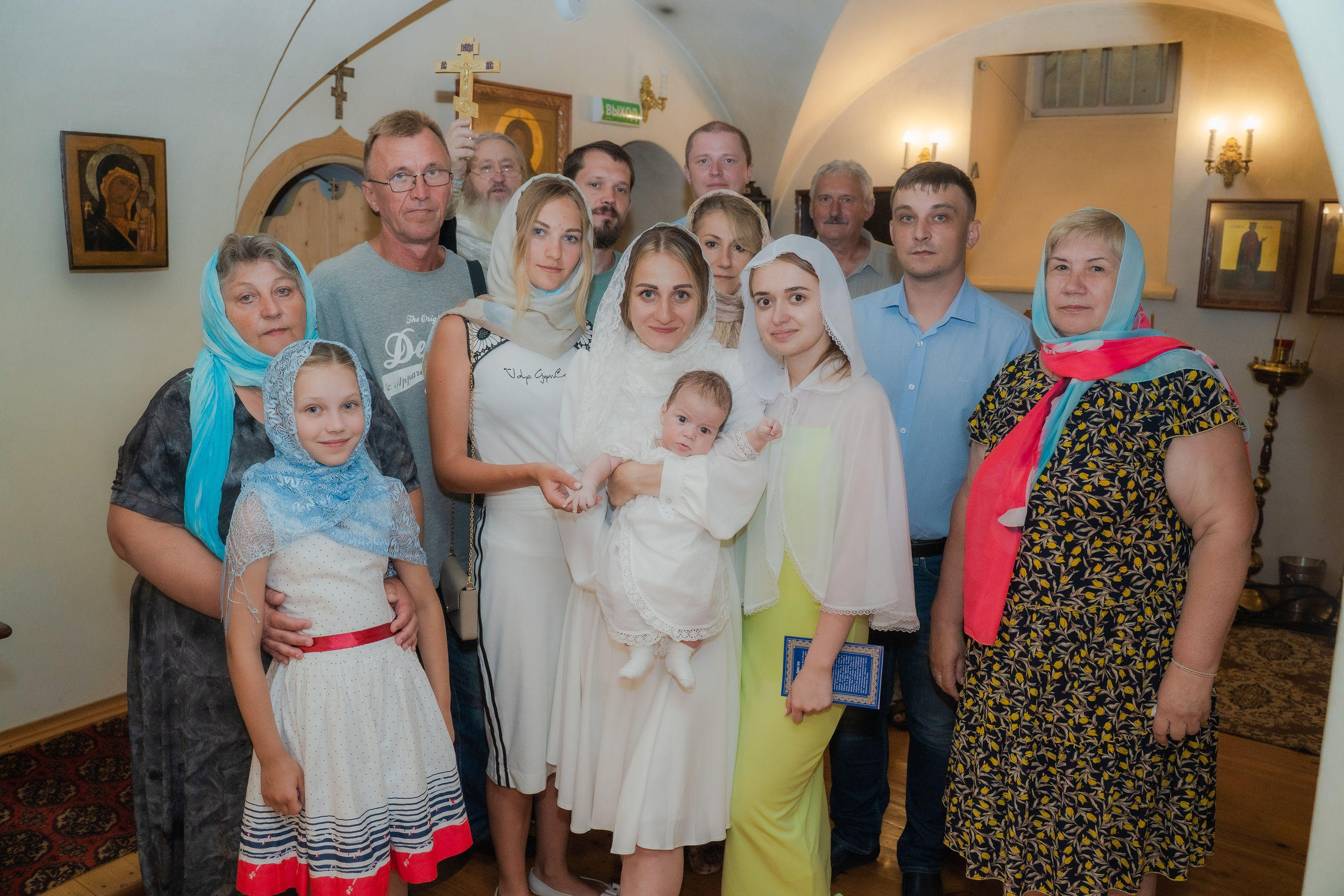  семейная фотосессия крещение