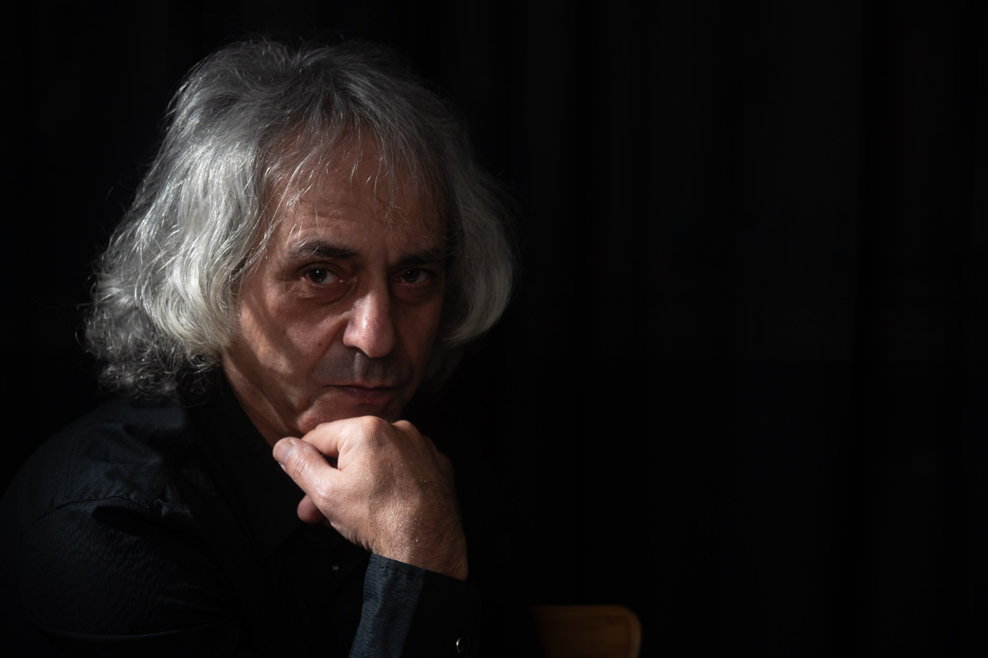 dramatic portrait noir style man person studio low key Rehovot Israel