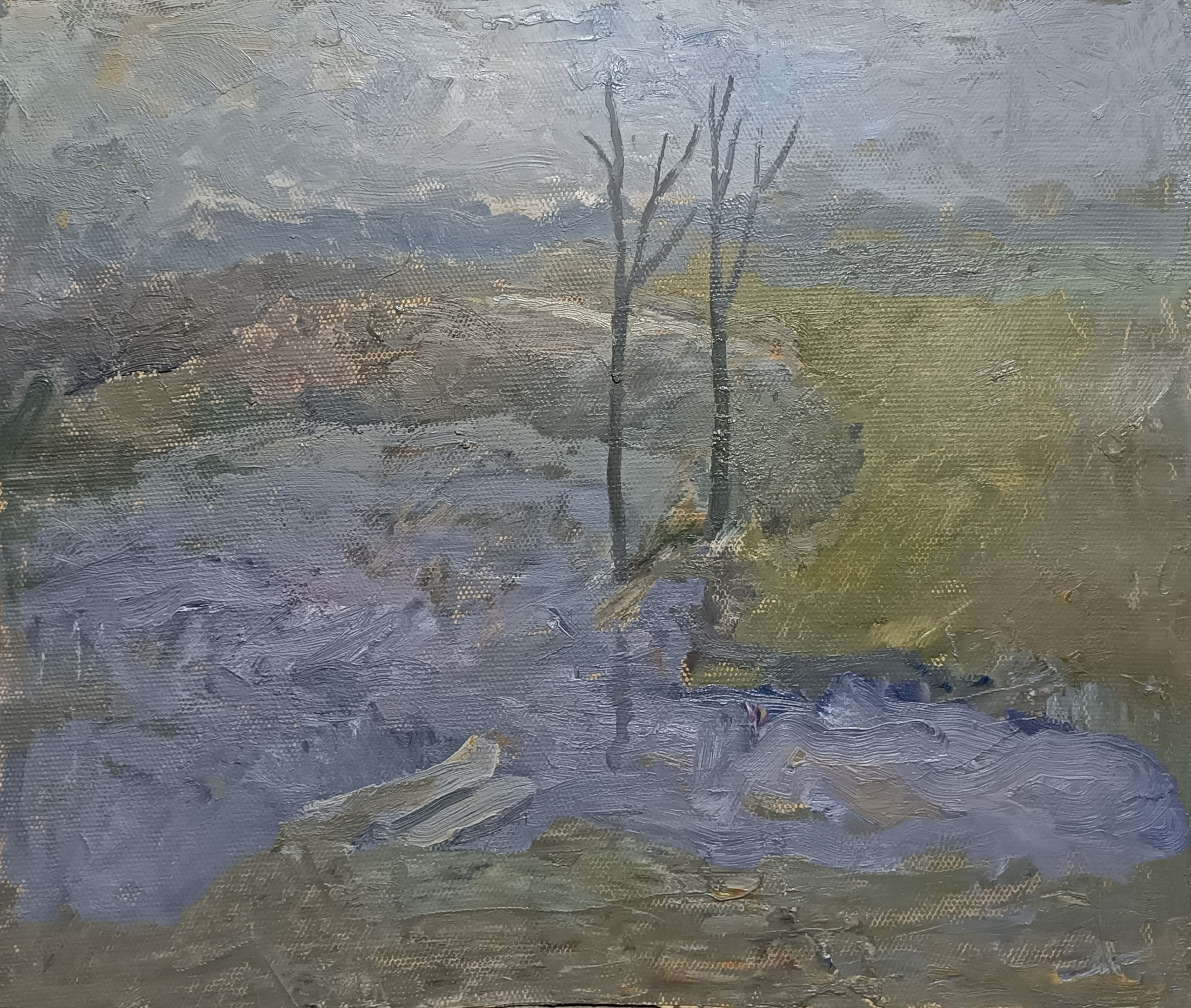 «Ранней весной» 1981 год. Художник Величко Вадим Семёнович