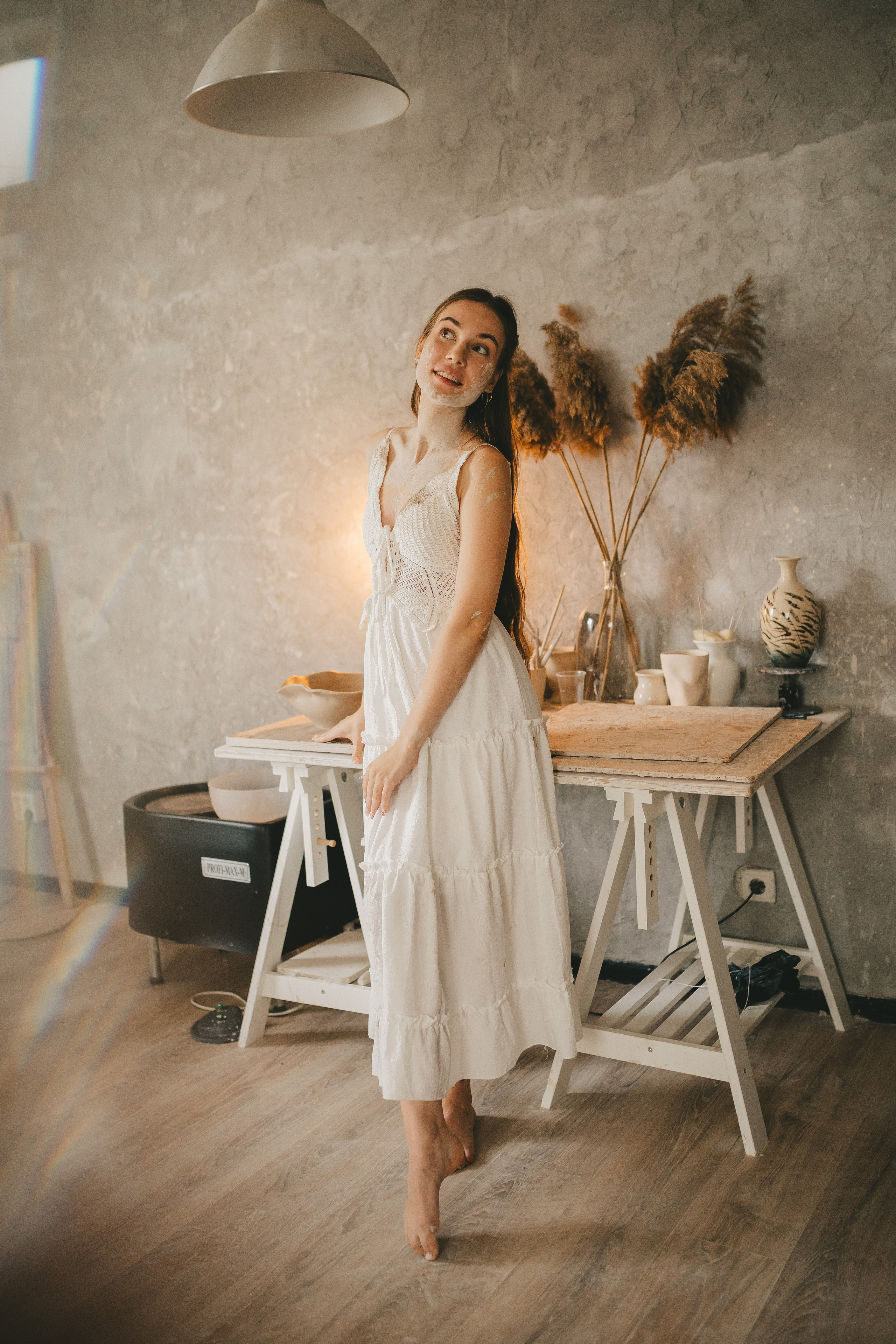 Дима и Даша в гончарной мастерской. Семейный lifestyle фотограф в Санкт-Петербурге Людмила Пахомова