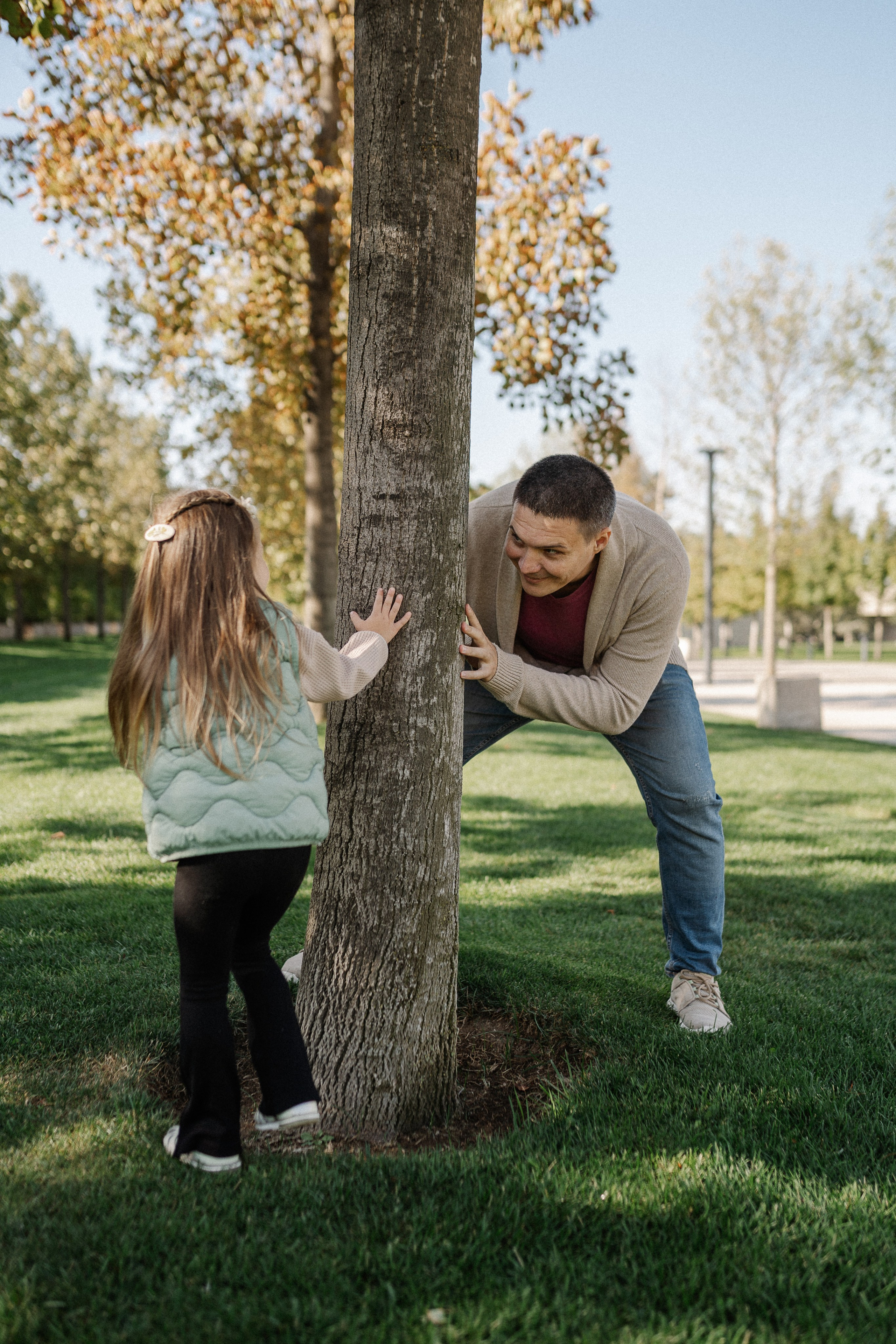Женёк, Артём и Света в парке. Семейный и детский фотограф в Краснодаре