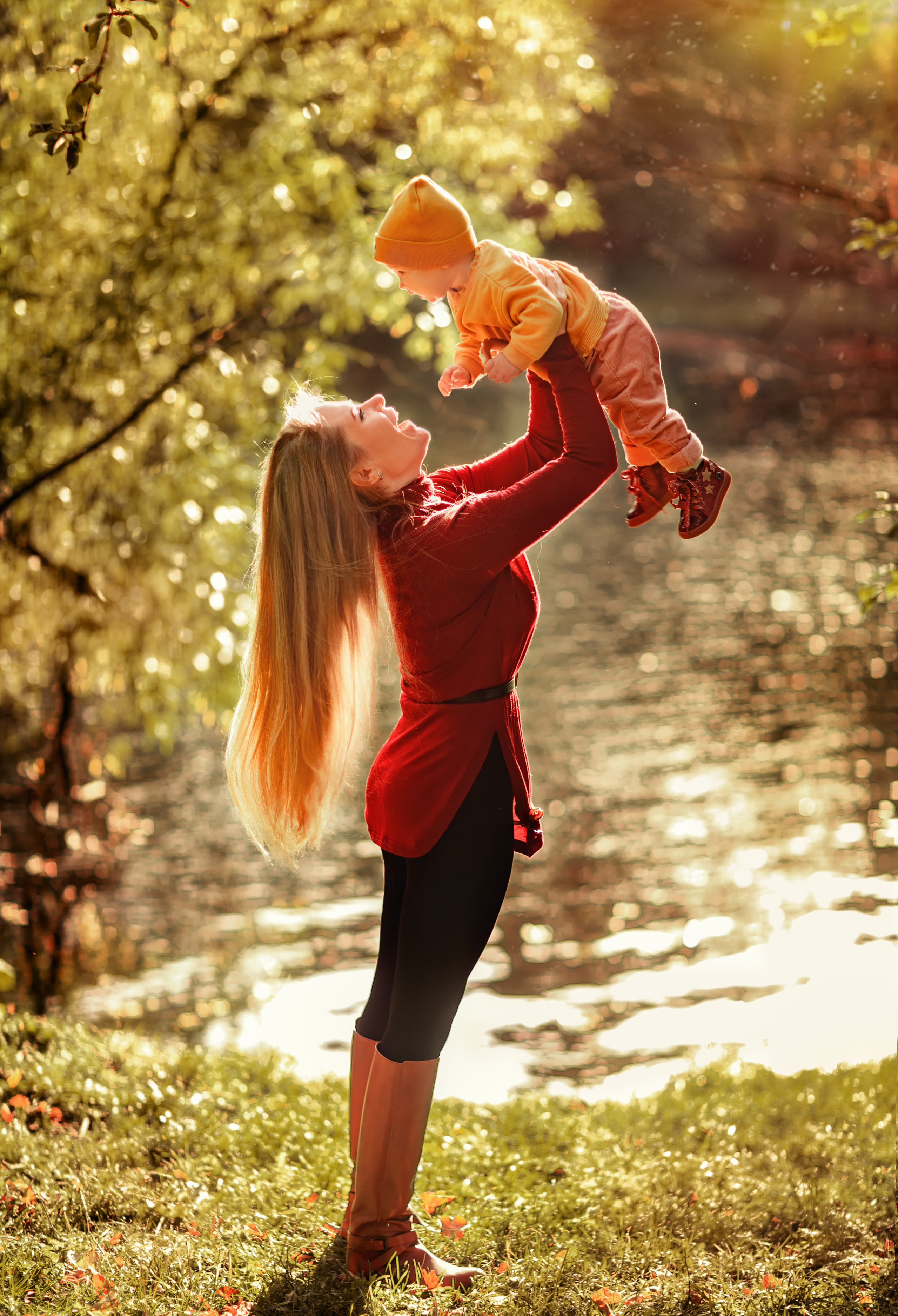 Осенняя съемка мама и дочка. Фотограф в Санкт-Петербурге Анастасия Полякова