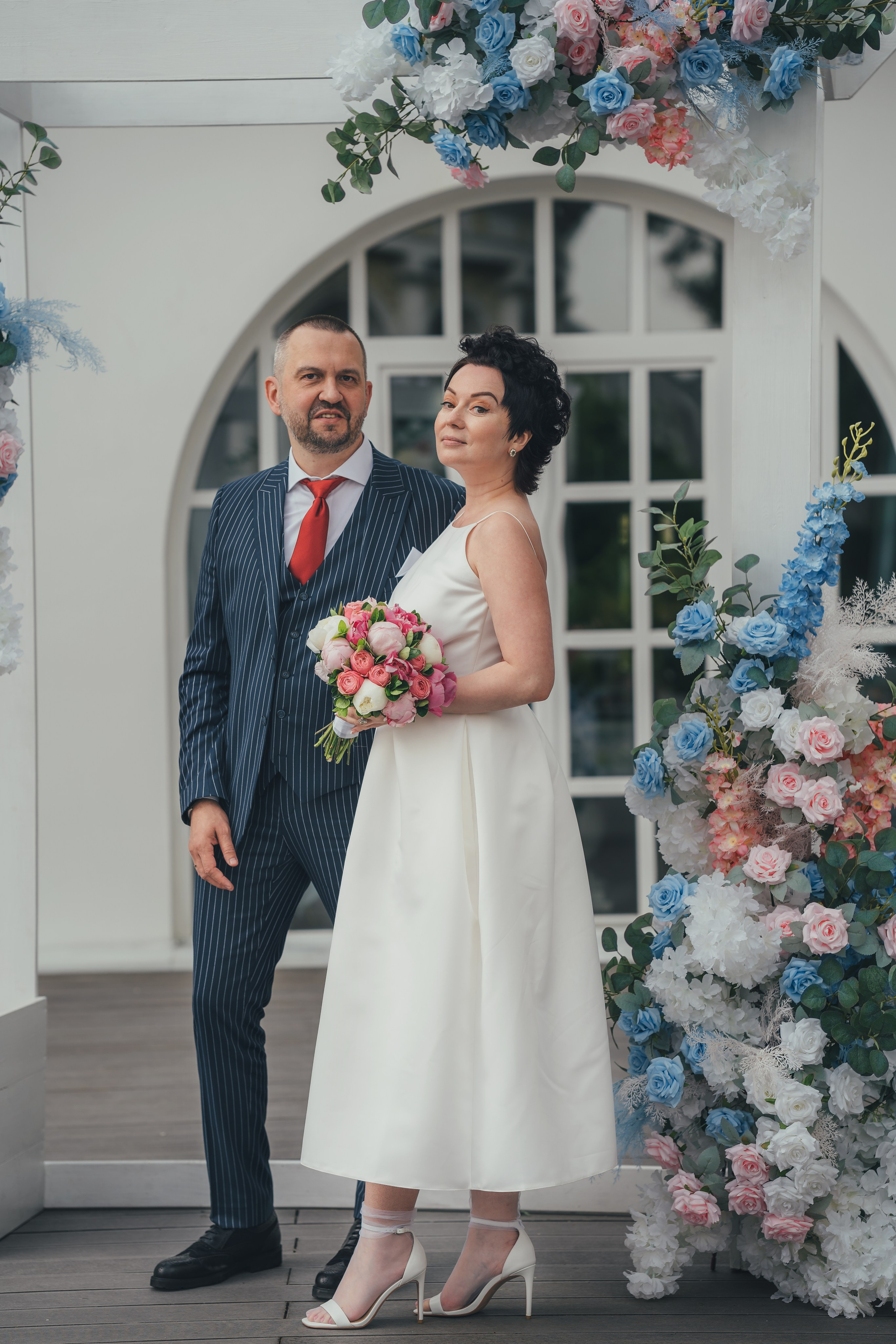 Ольга и Андрей, ЗАГС Железнодорожный, ВДНХ ресторан Московское небо. Наталья Дукалова фотограф Щелково Королев Пушкино Москва Балашиха