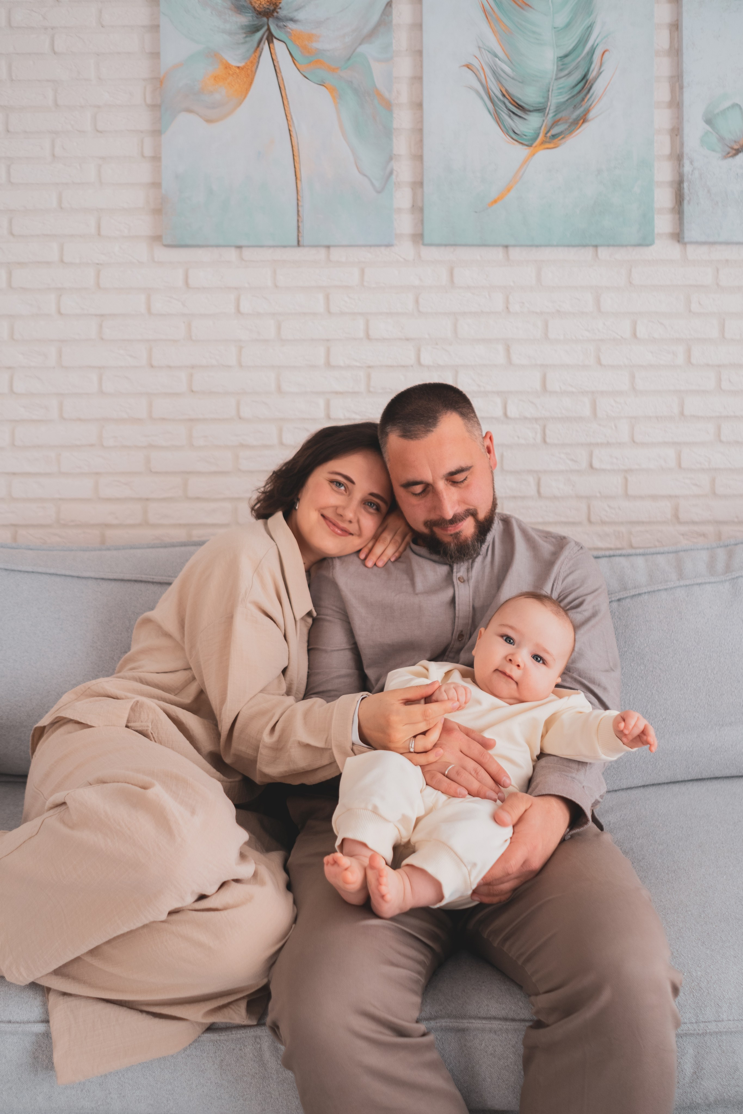 Мансур с родителями, Щелково, домашняя съемка. Наталья Дукалова фотограф Щелково Королев Пушкино Москва Балашиха