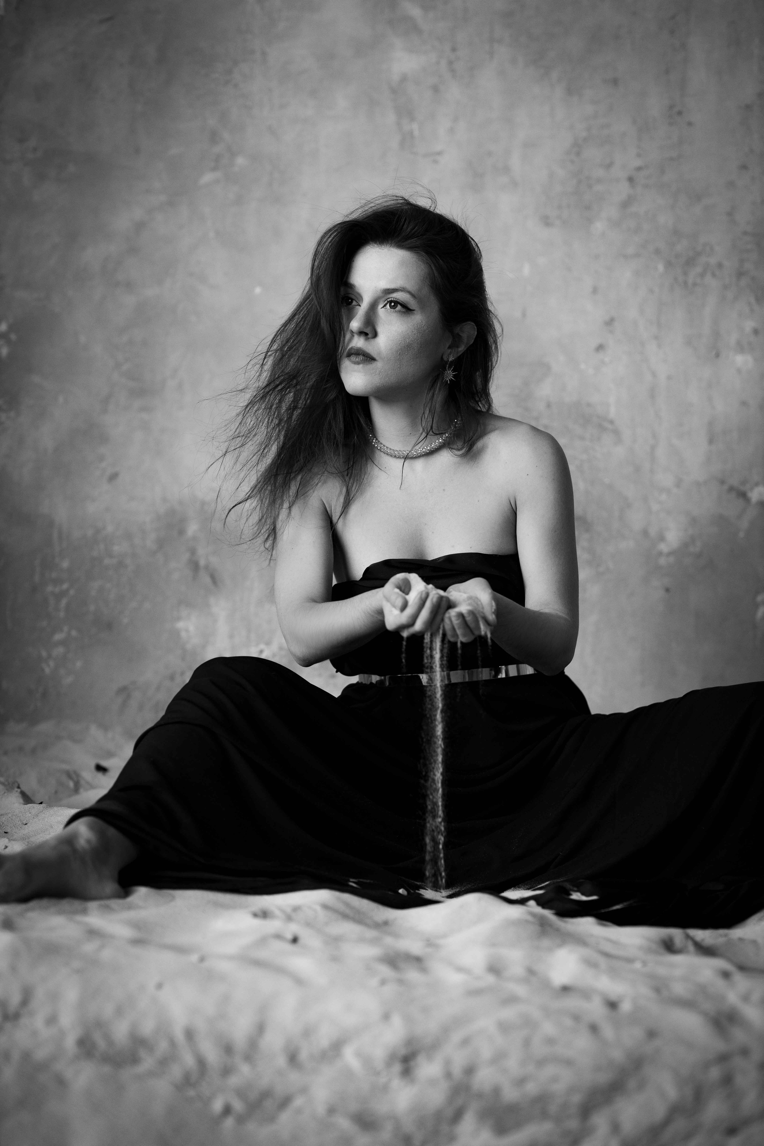 Маша. Фотосессия с песком. Портретный фотограф Екатерина Лысенко, Москва