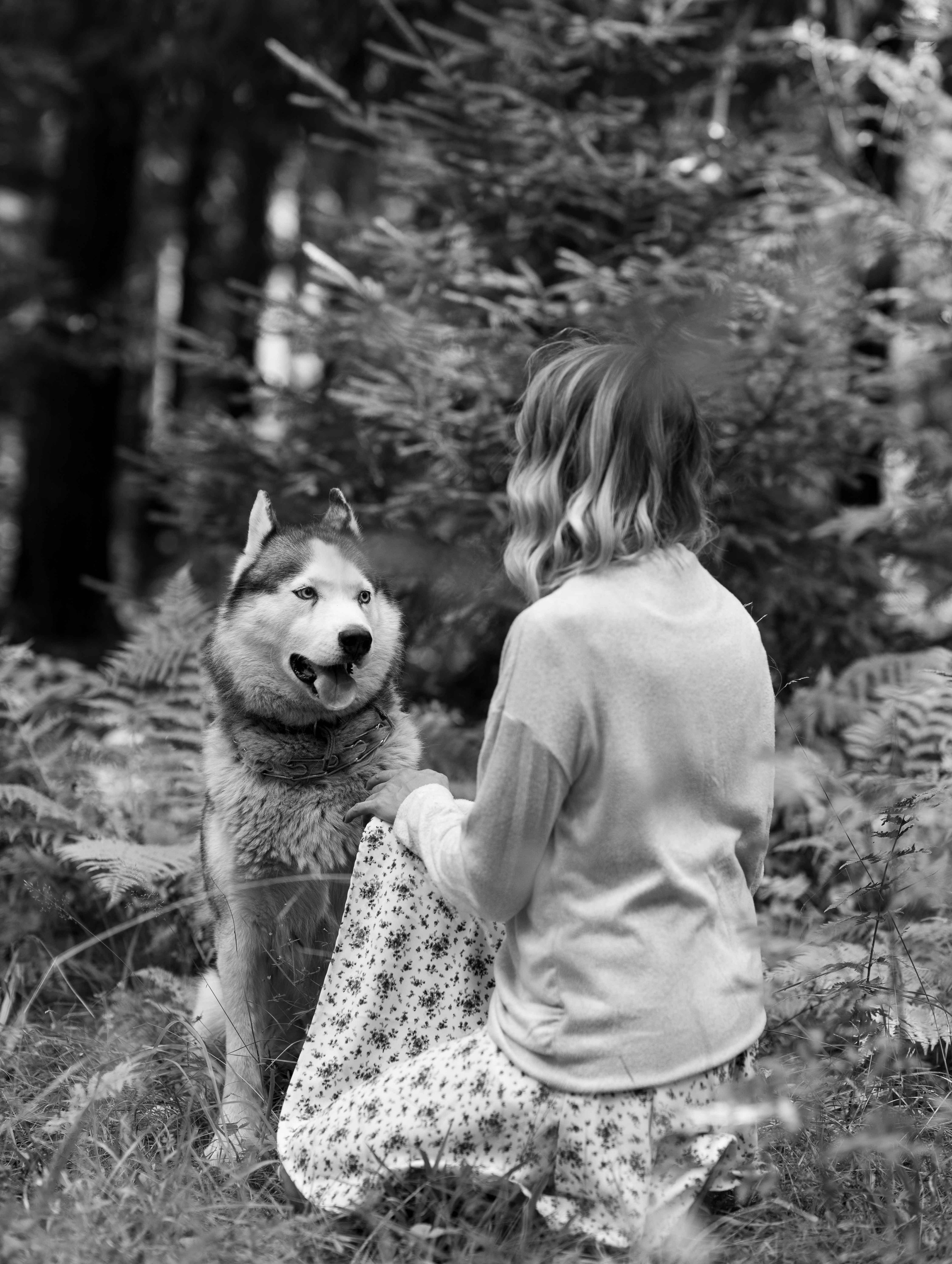 Люба и Гермес. Фотосессия в лесу. Портретный фотограф Екатерина Лысенко, Москва