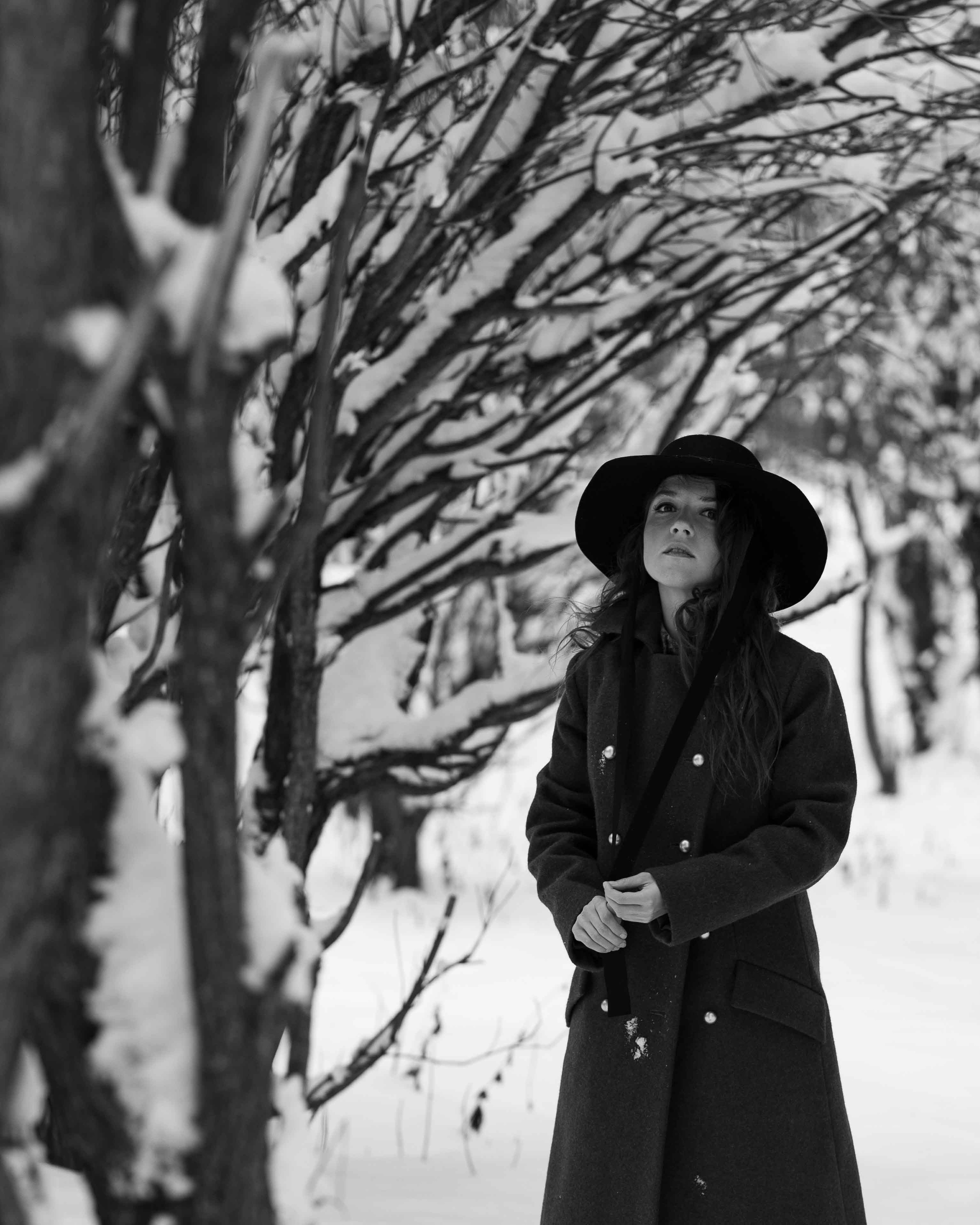 Фотосессия в заснеженном парке. Портретный фотограф Екатерина Лысенко, Москва