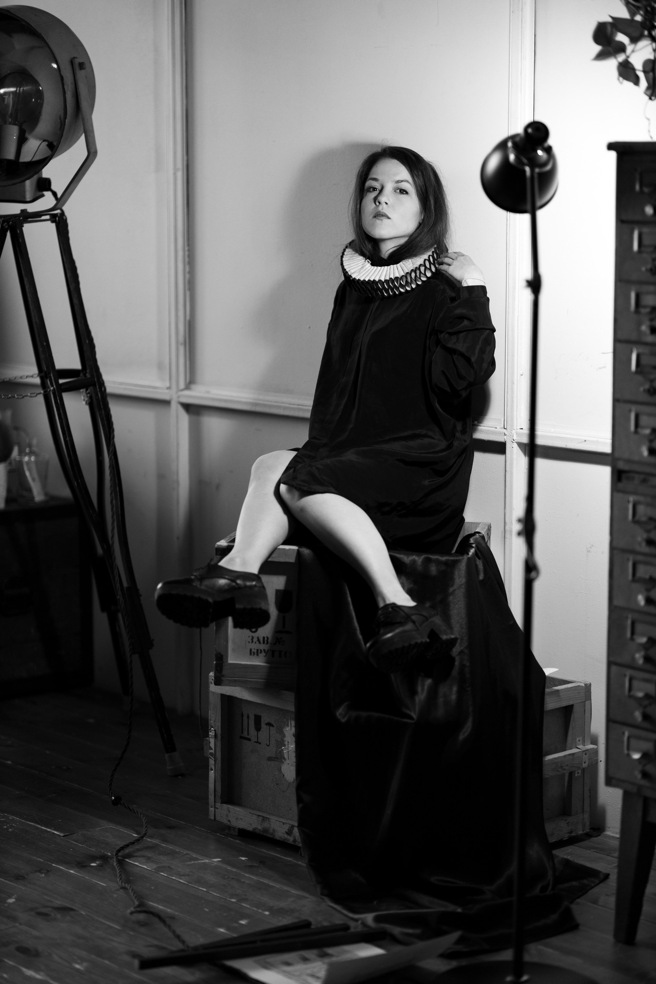 Фотосессия в студии в разных образах. Портретный фотограф Екатерина Лысенко, Москва