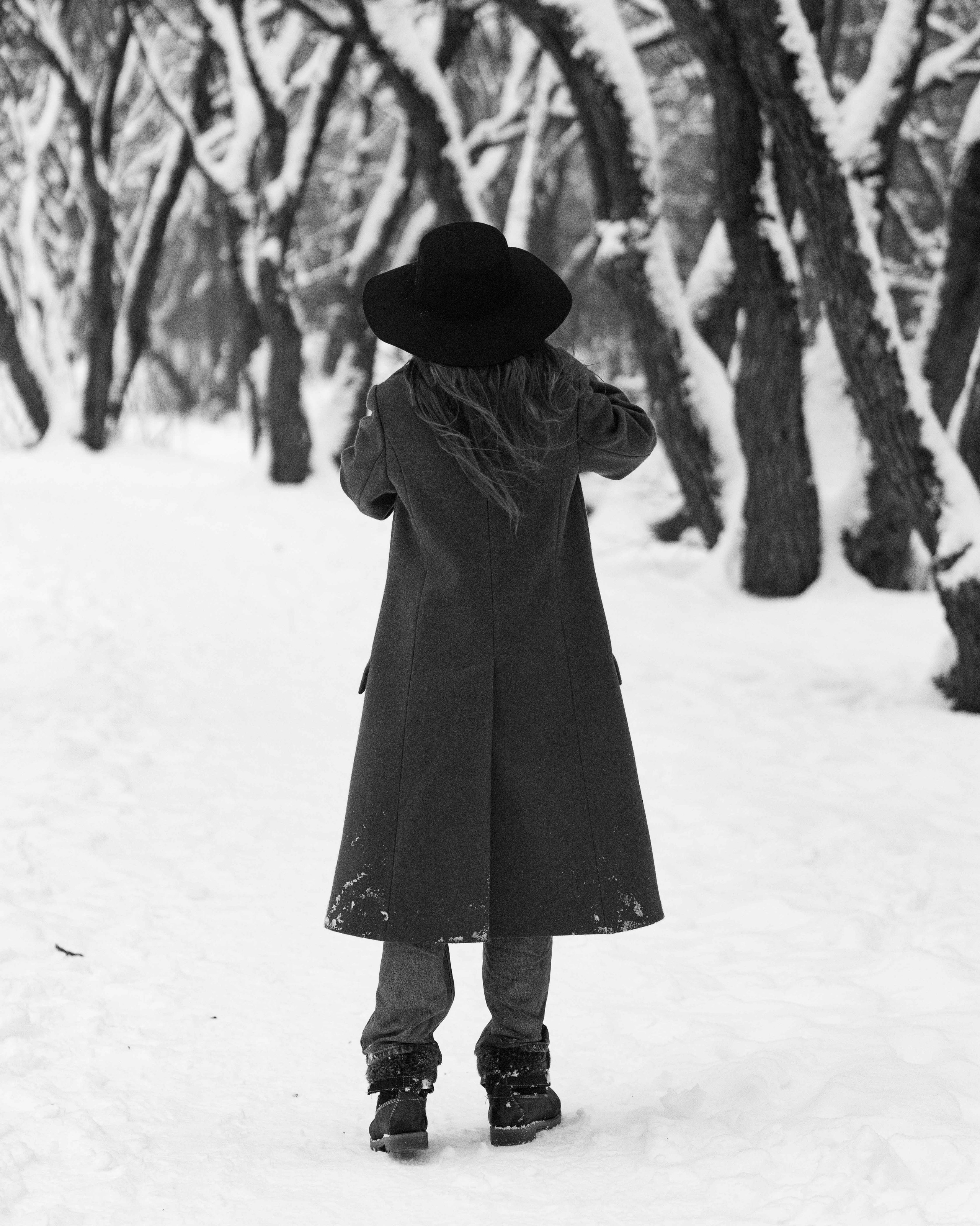 Фотосессия в заснеженном парке. Портретный фотограф Екатерина Лысенко, Москва