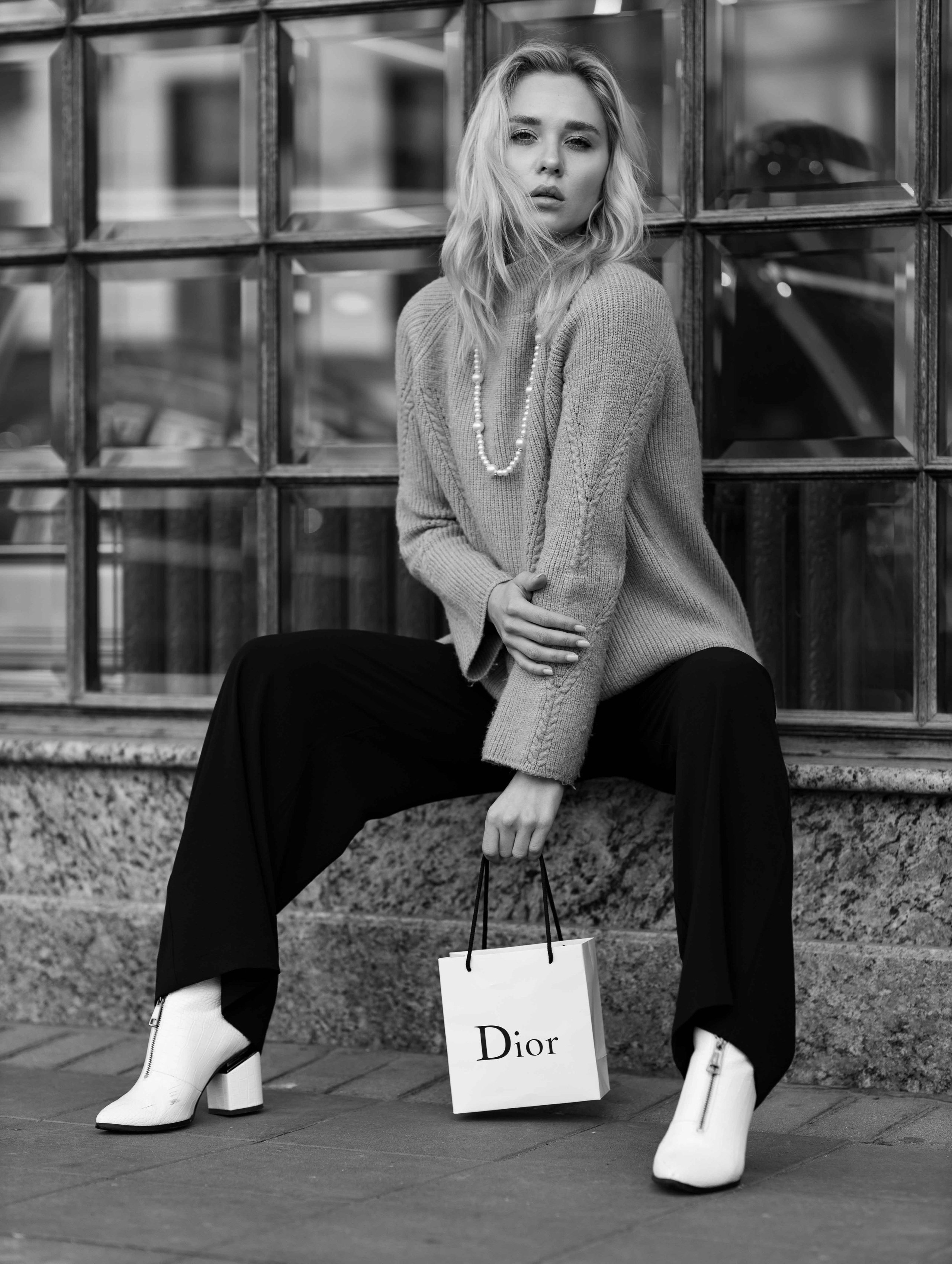 Настя. Фотопрогулка в стиле Fashion. Портретный фотограф Екатерина Лысенко, Москва