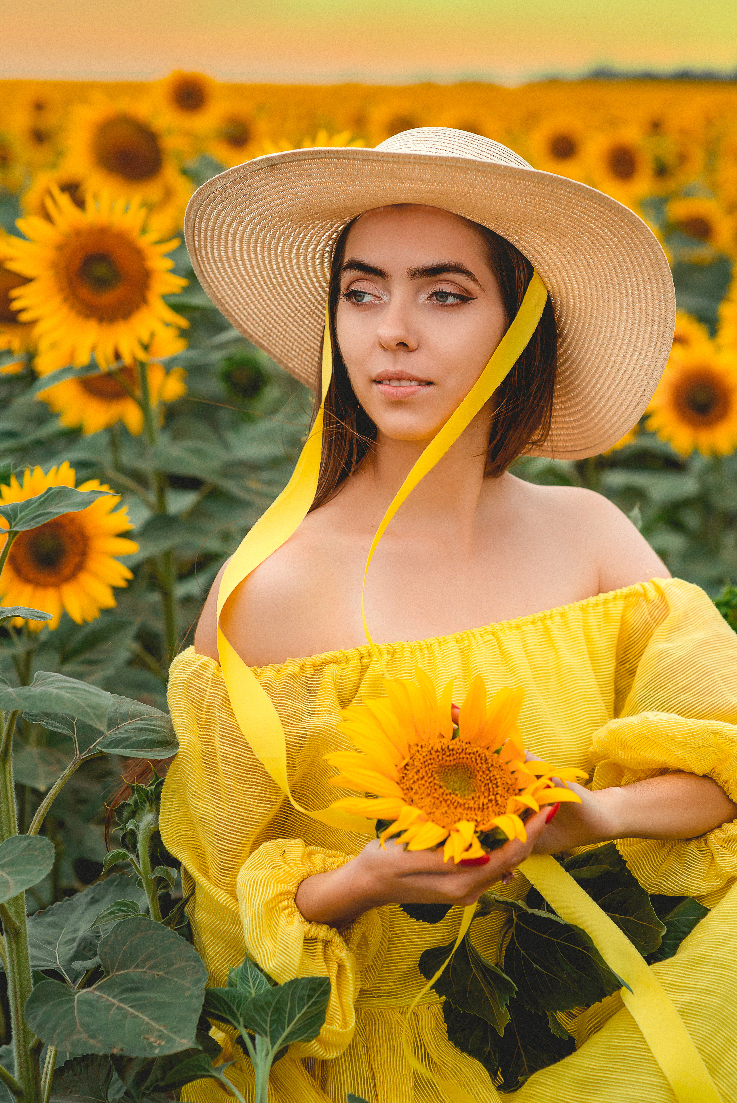 Красивые съемки в подсолнухах. Семейный и детский фотограф Наталья Горда
