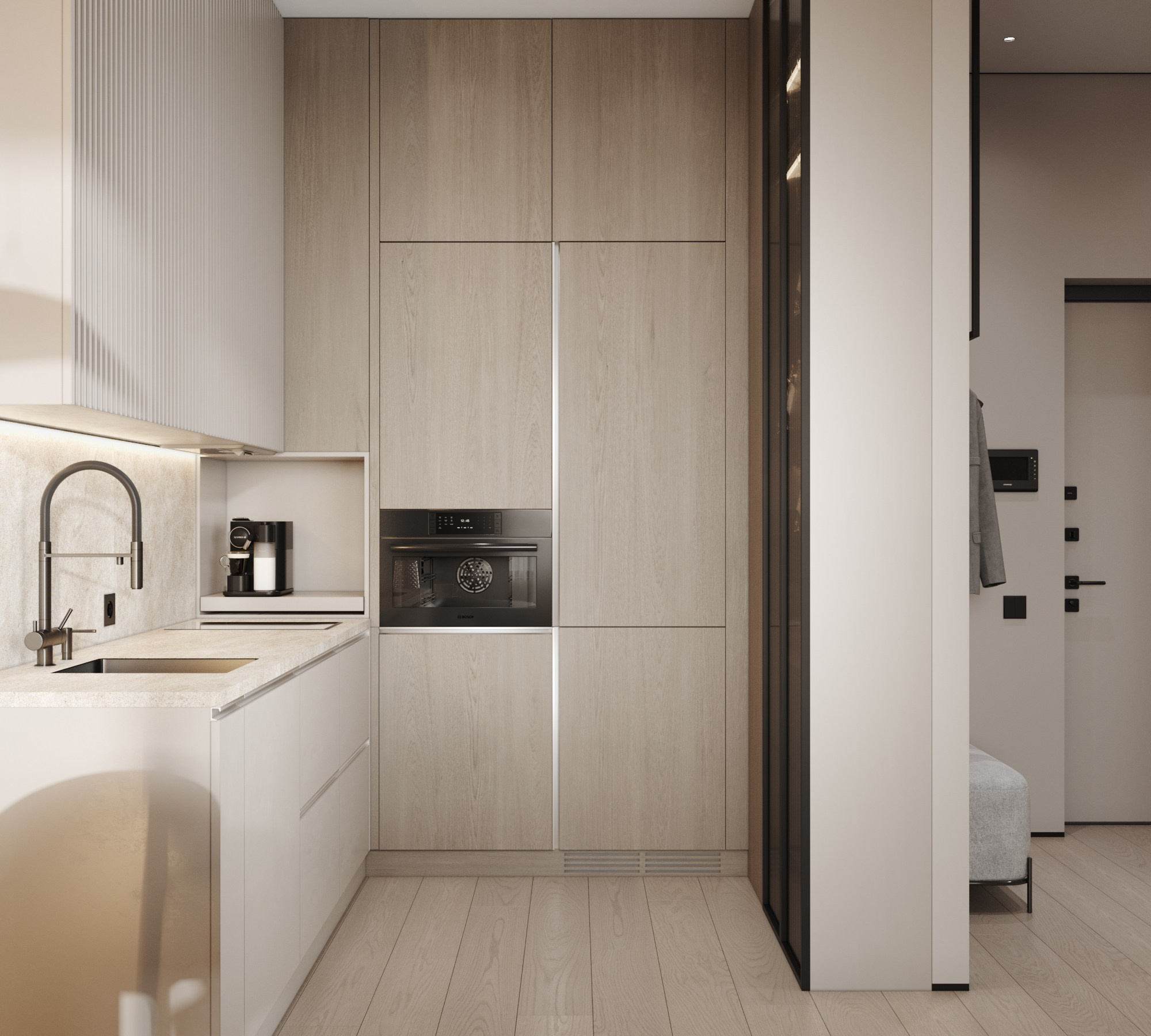 Квартира 40 м². Интерьерная 3D Визуализация