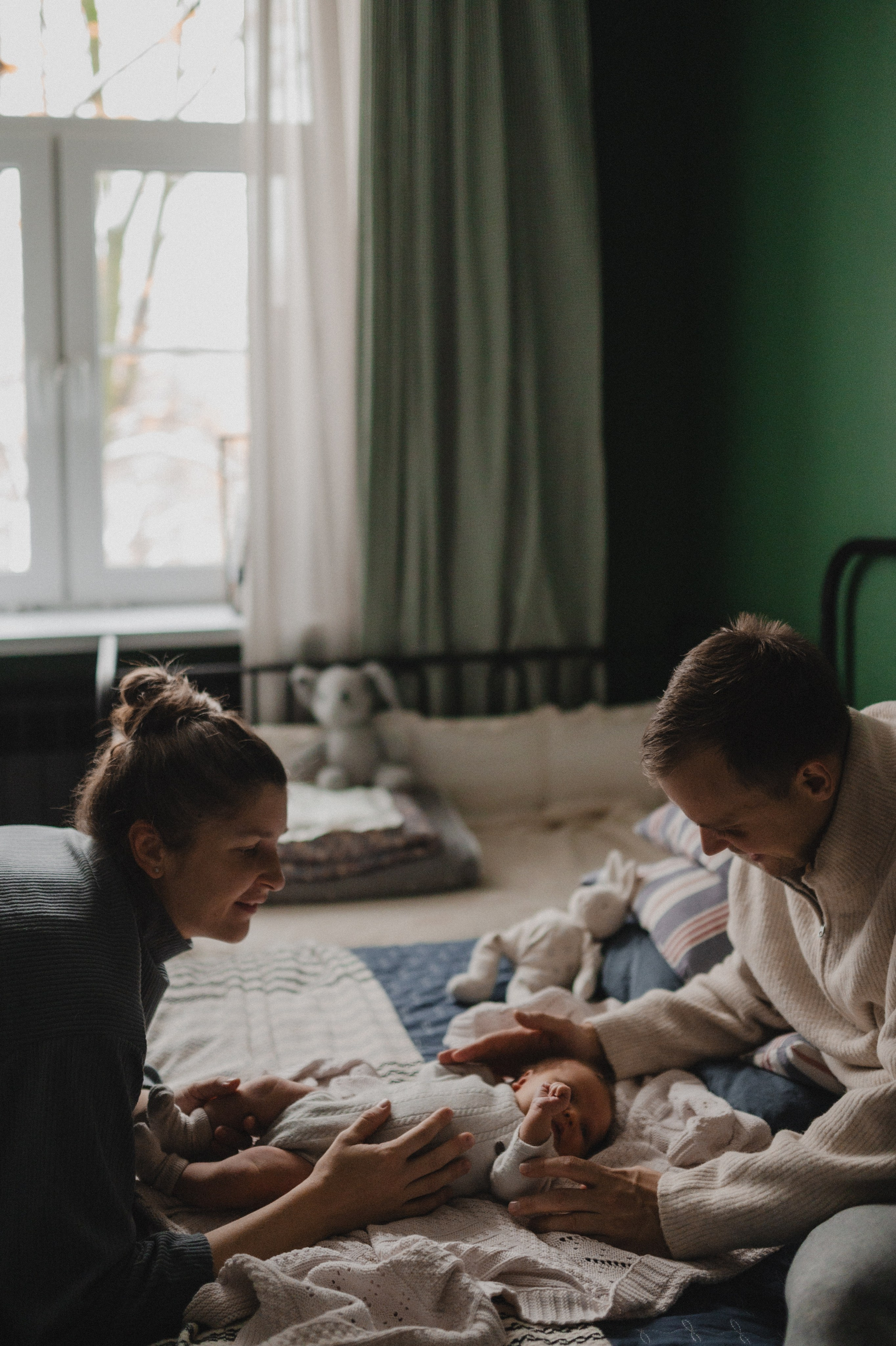 Дима, Нелли, Марк, Нина и Кира дома. Семейный и свадебный lifestyle-фотограф в Москве Мария Петрова