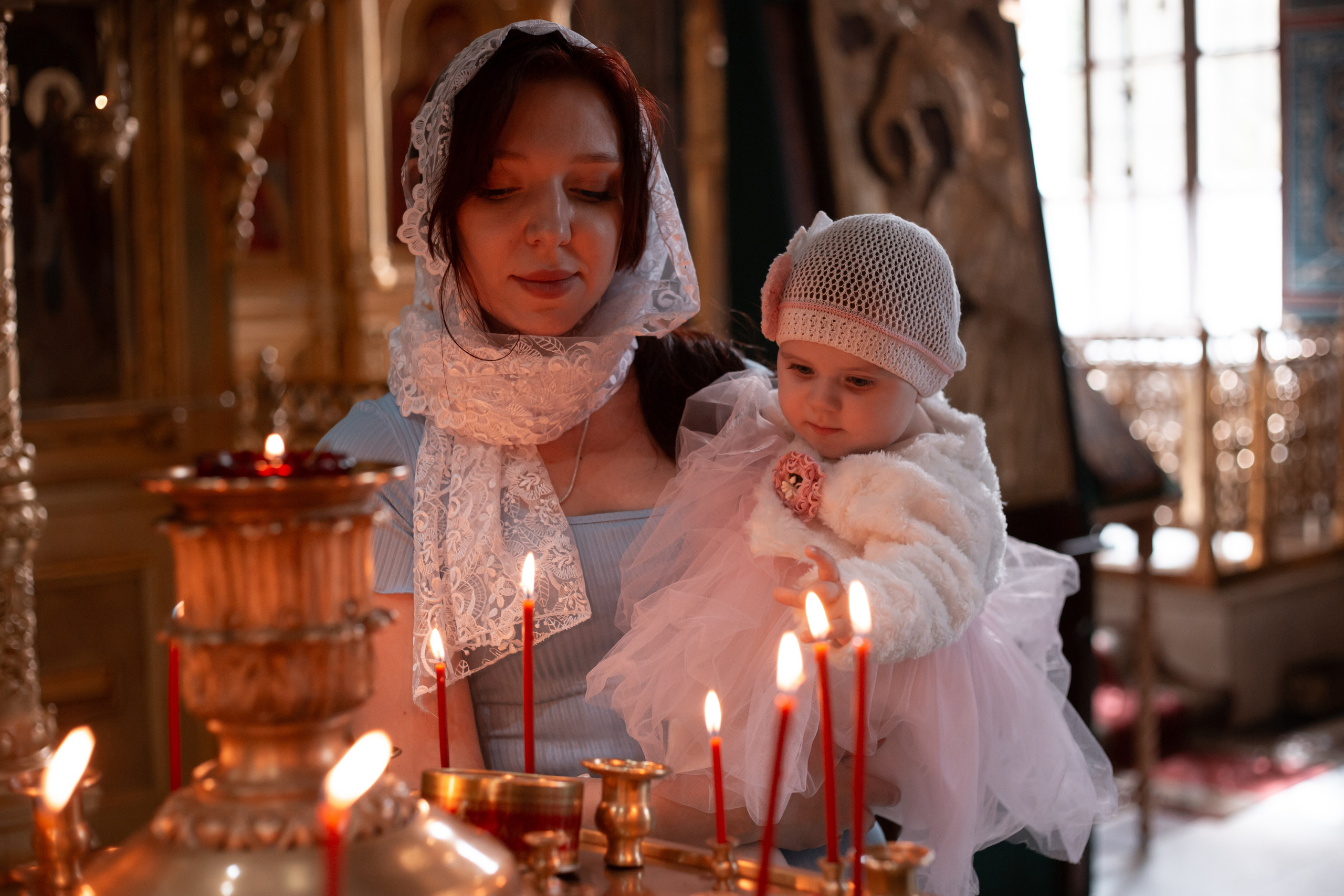 Крещение Виктории в Свято-Троицком кафедральном соборе Калуги