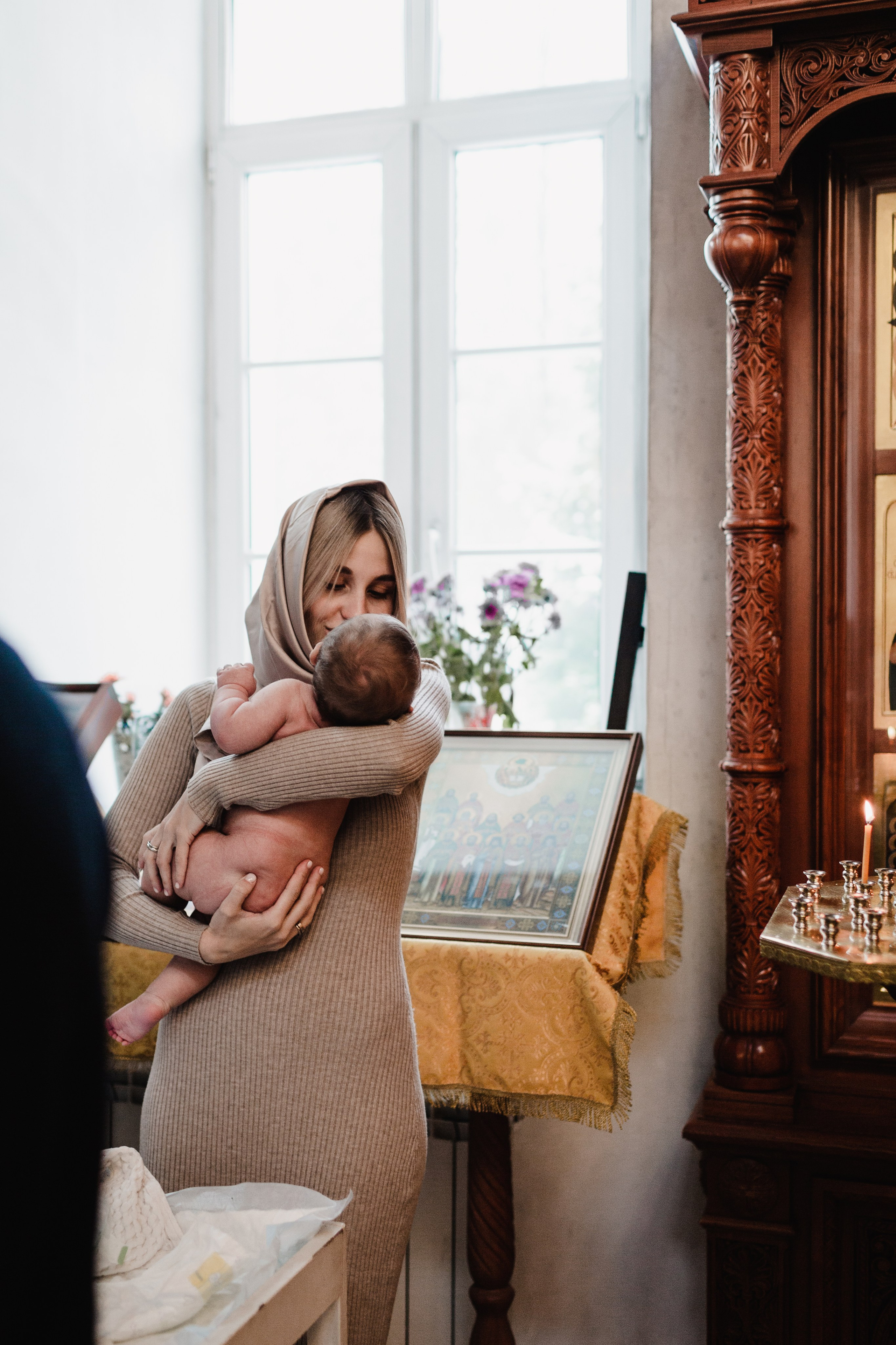 Таинство крещения. Фотограф и видеограф Мария Банщикова, Солнечногорск, Москва