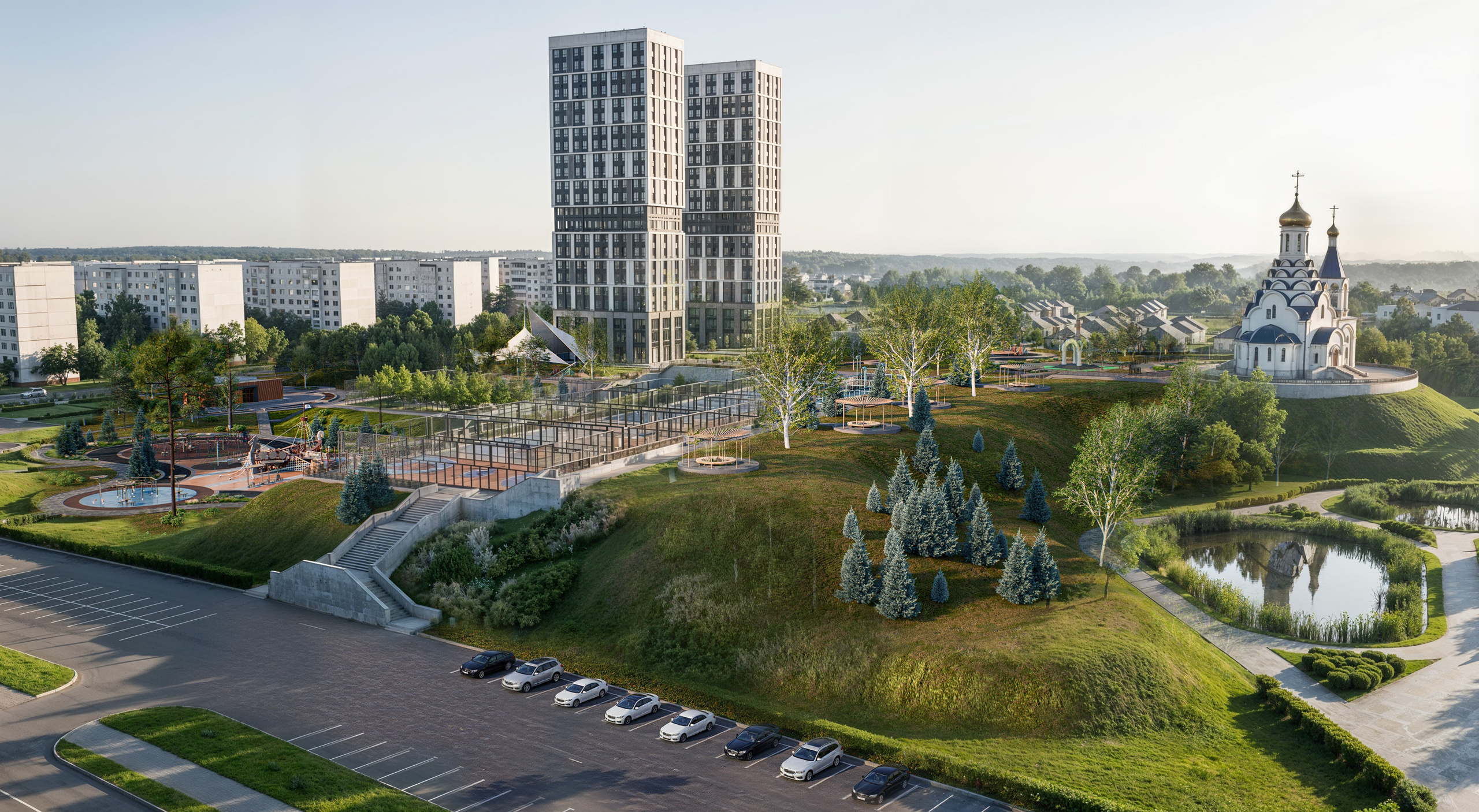 Искра парк. Архитектурно-дизайнерское бюро ROOMS