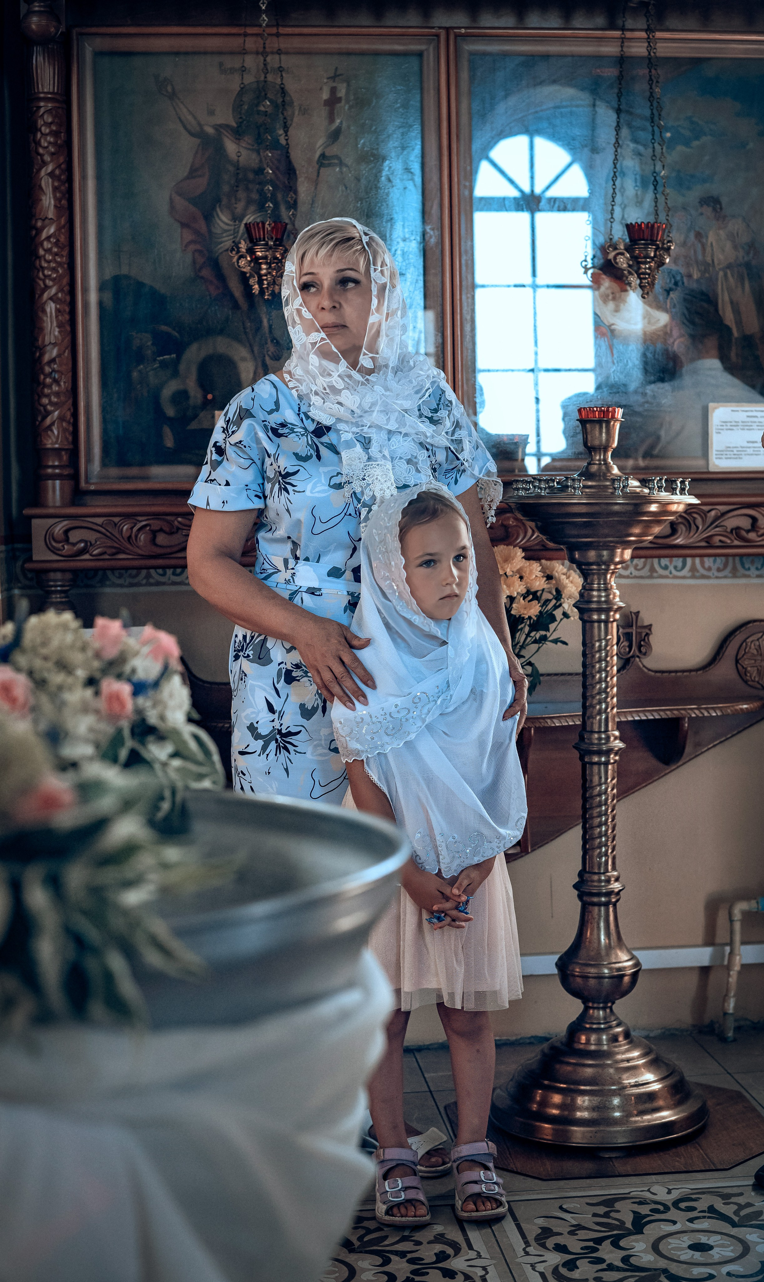 Съемка таинства крещения в Красноярске. Фотографы крещения/венчания  Красноярск Татьяна и Вячеслав Переваловы