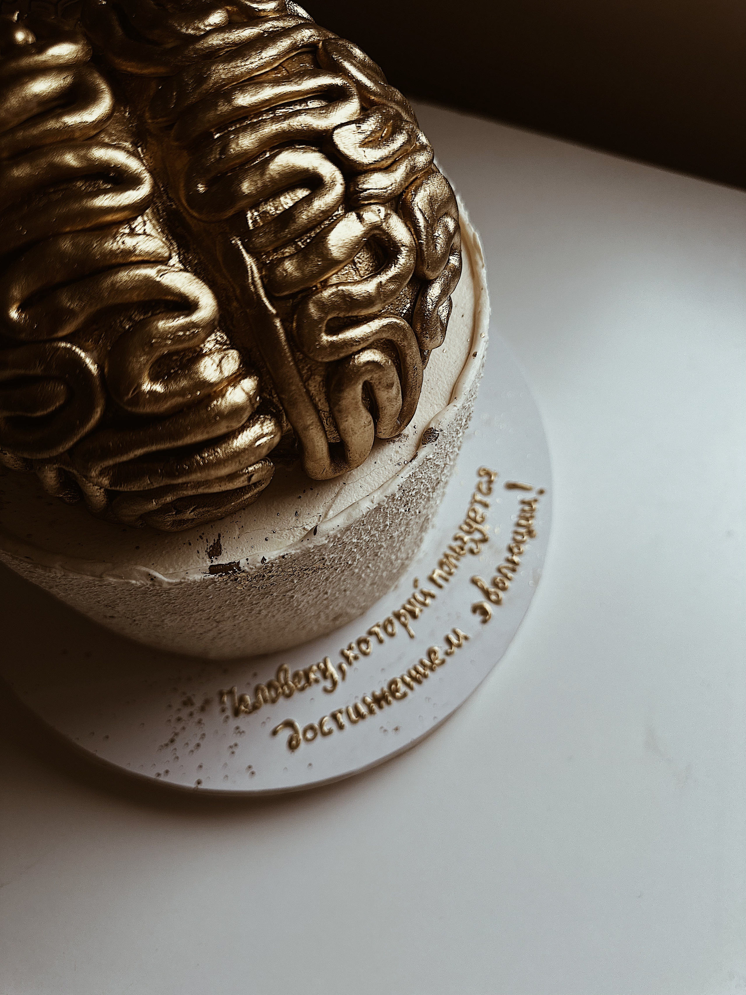 Торт Золотой мозг. Арт-кондитер в Москве Маша Шафран