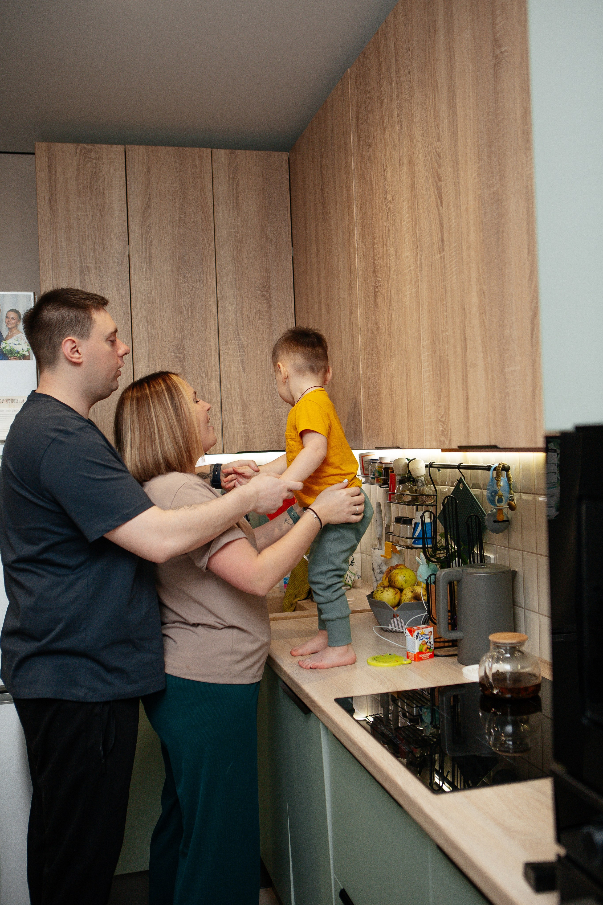 Роман и его семья. Семейный и детский фотограф в Москве Александра Мак