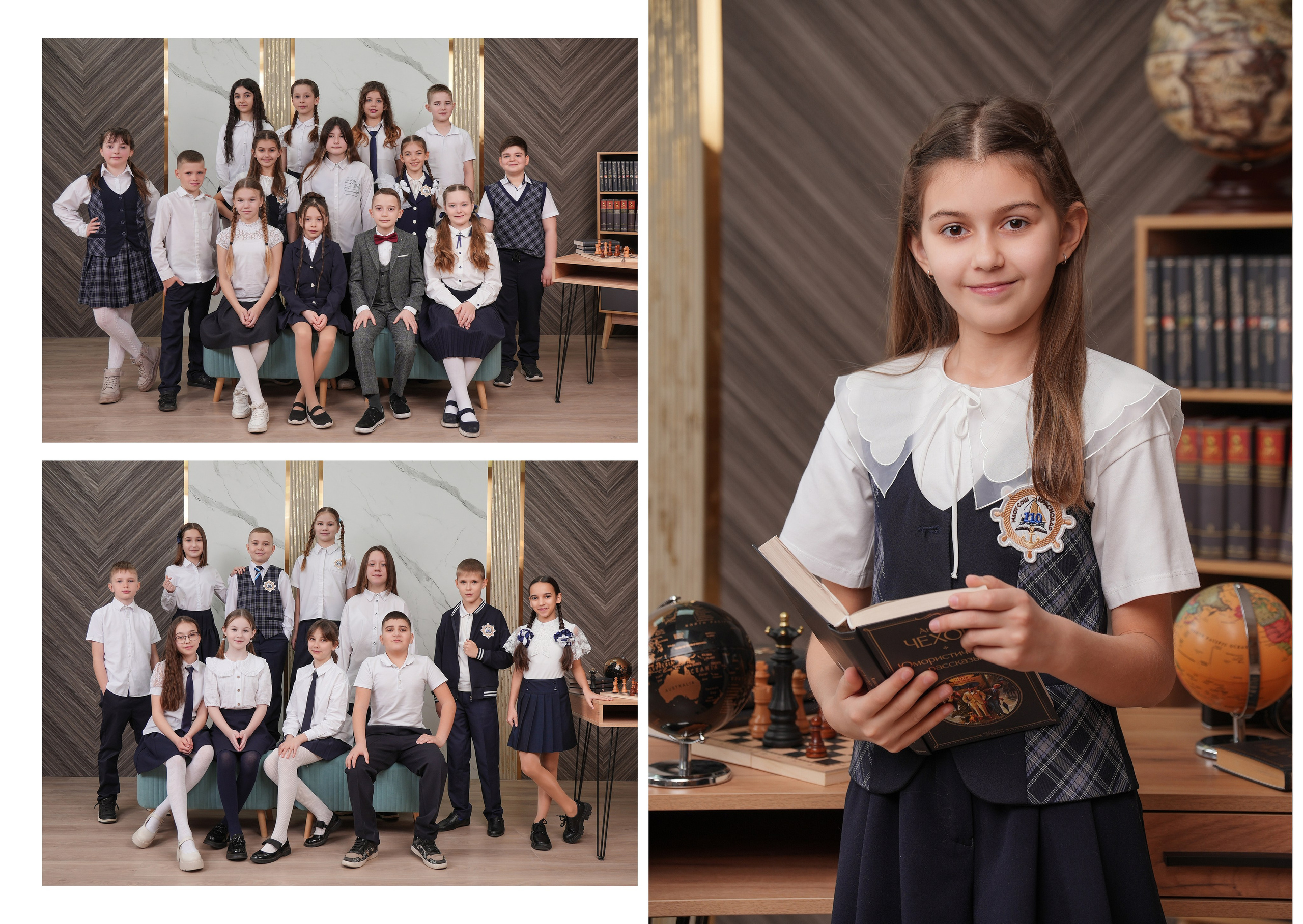 ШКОЛА 110 4 Г. Красивый выпускной альбом в Краснодаре