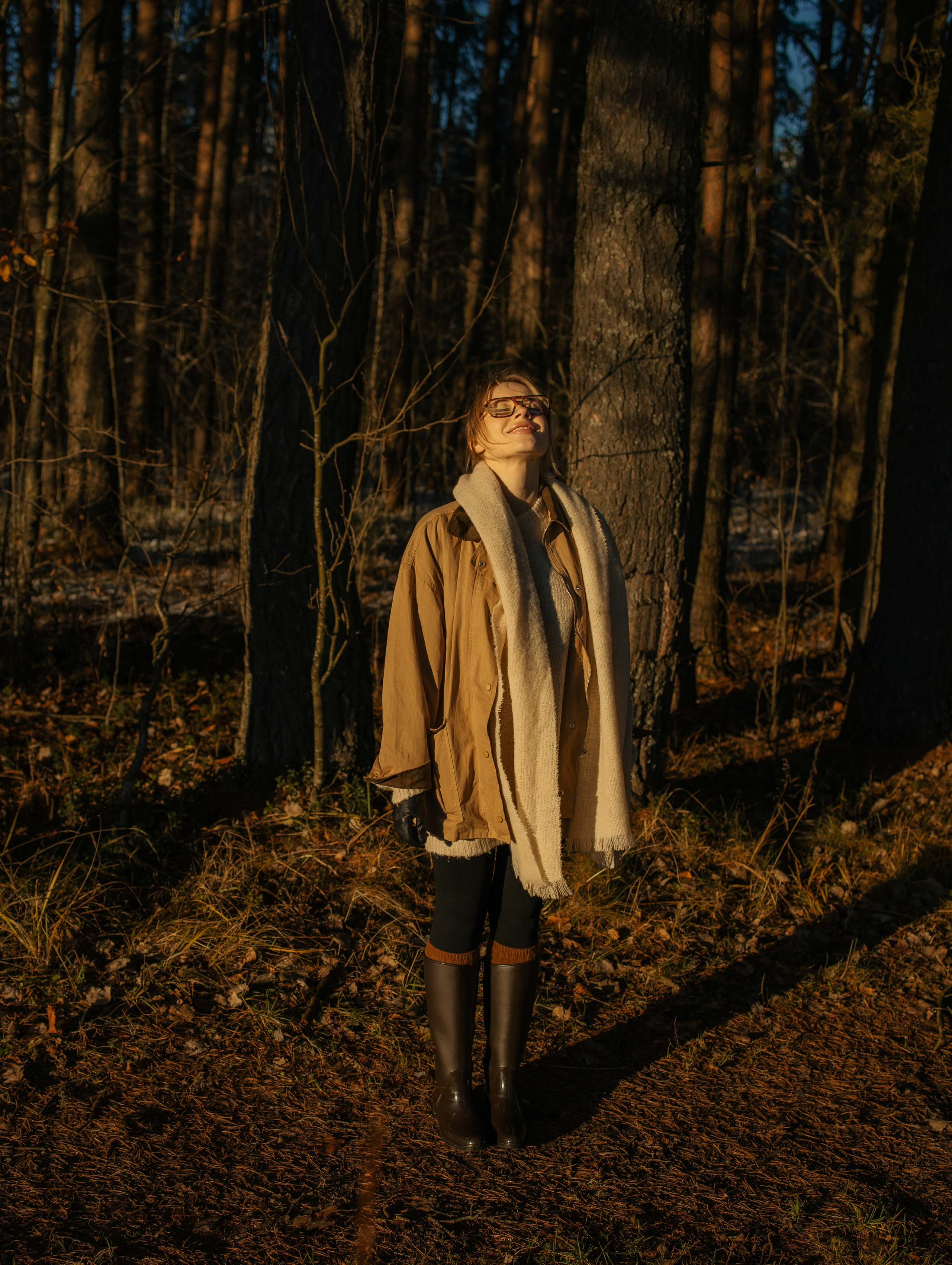 Фотосессия на ранчо зимой с красивой девушкой. Фотограф Углич и Ярославль Ольга Тятюшкина