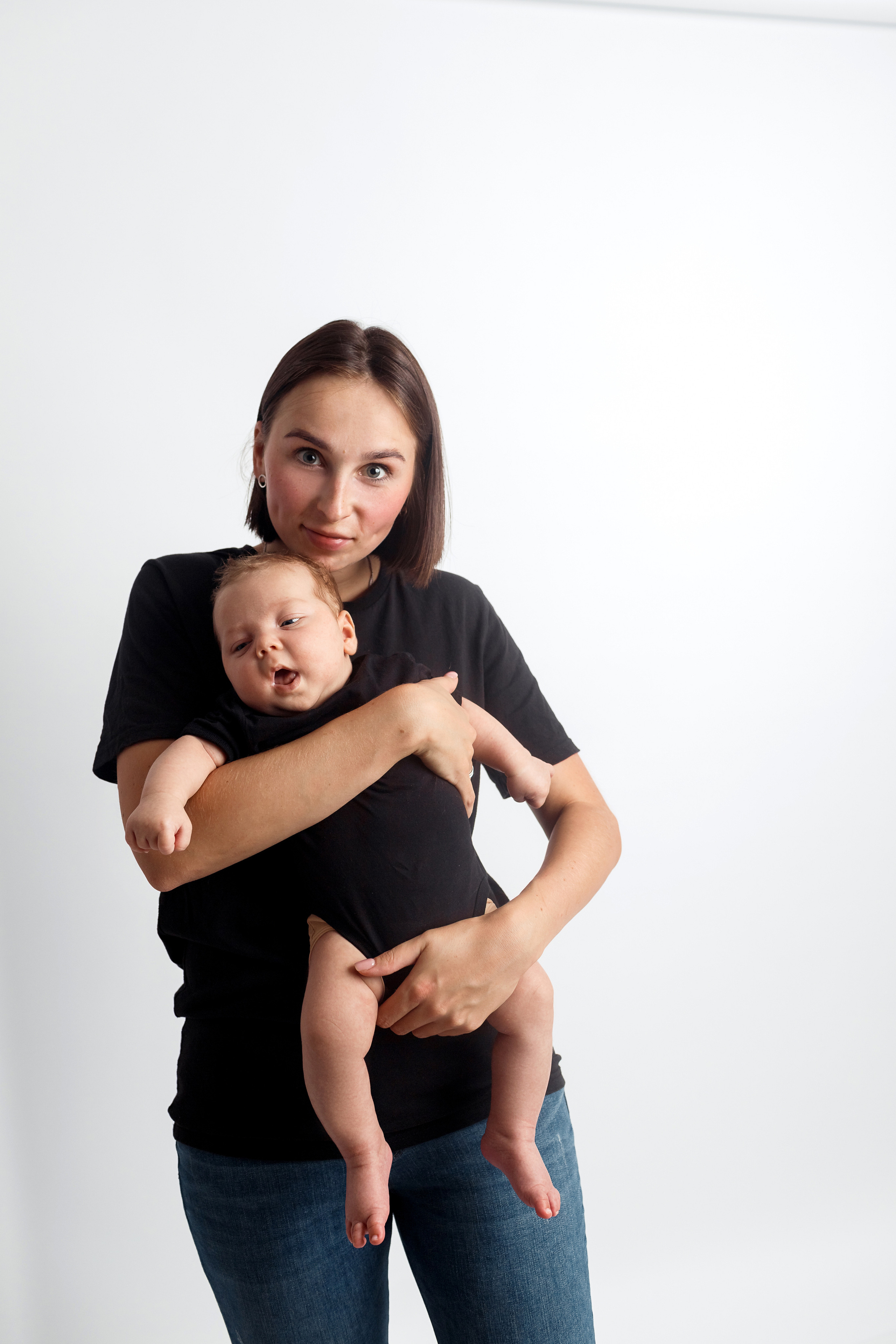 Съемка малышей 2 месяца у вас дома. Детский, семейный и фотограф новорождённых в Ярославле Анна Салова