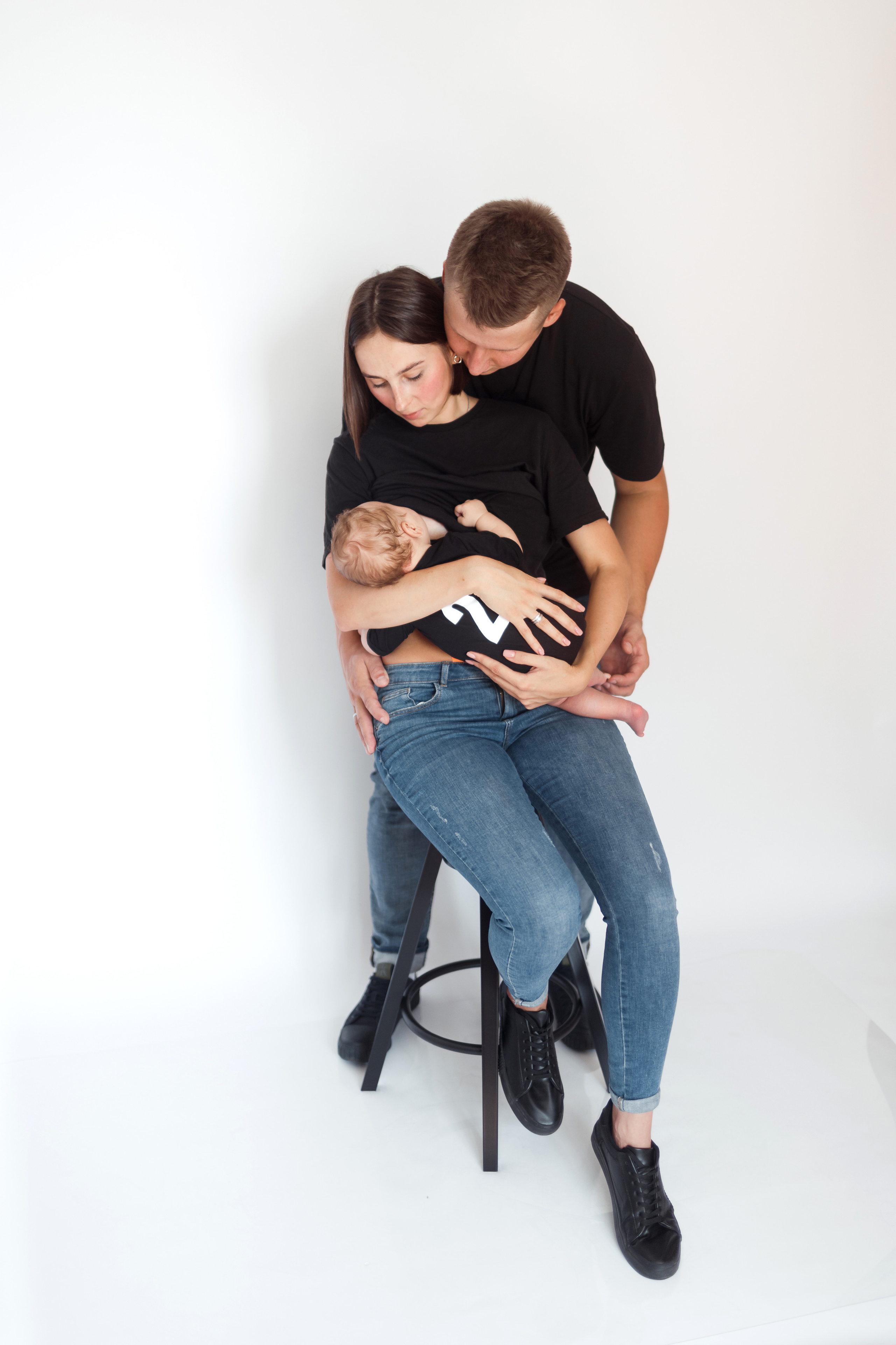 Съемка малышей 2 месяца у вас дома. Детский, семейный и фотограф новорождённых в Ярославле Анна Салова