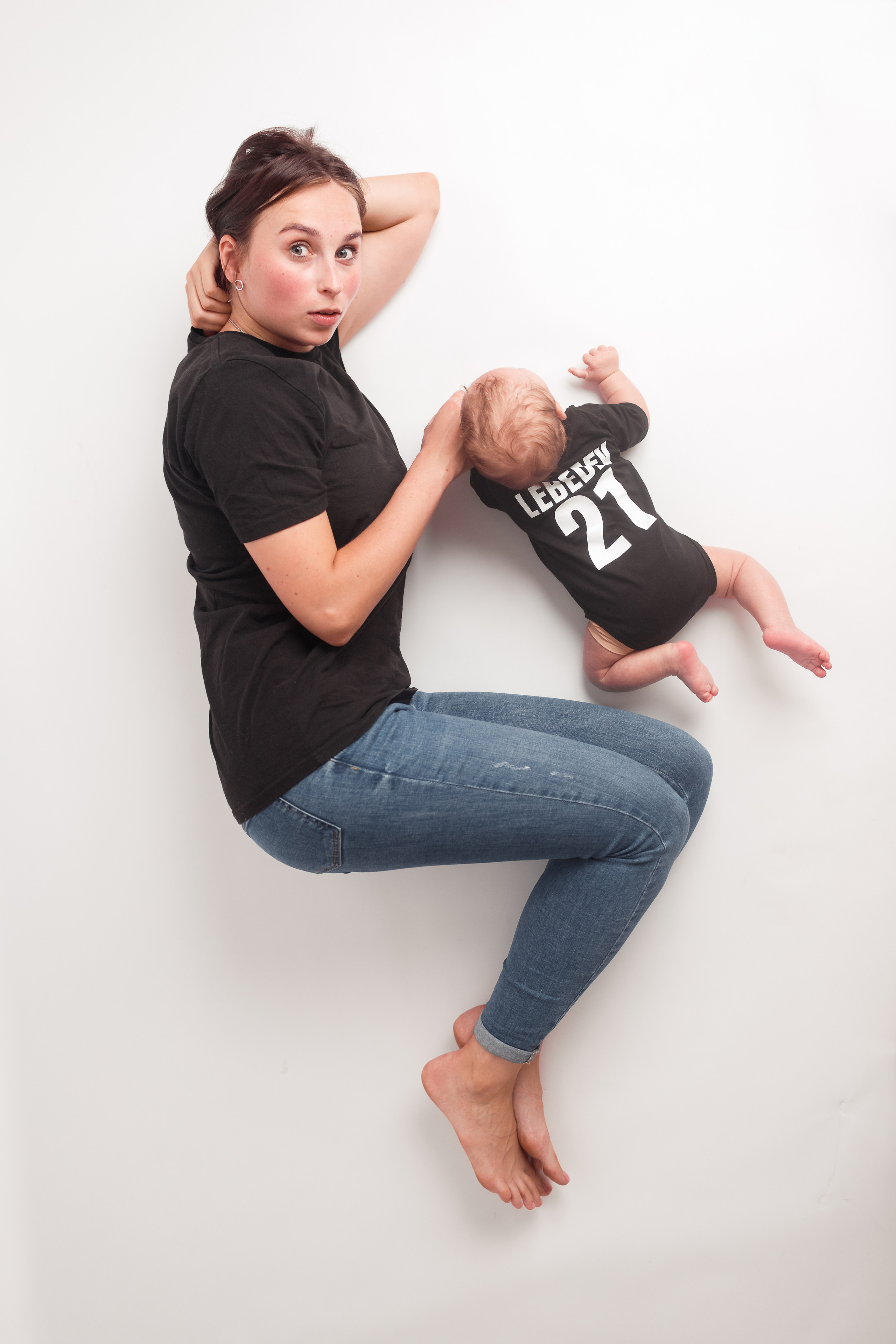 Съемка малышей 2 месяца у вас дома. Детский, семейный и фотограф новорождённых в Ярославле Анна Салова