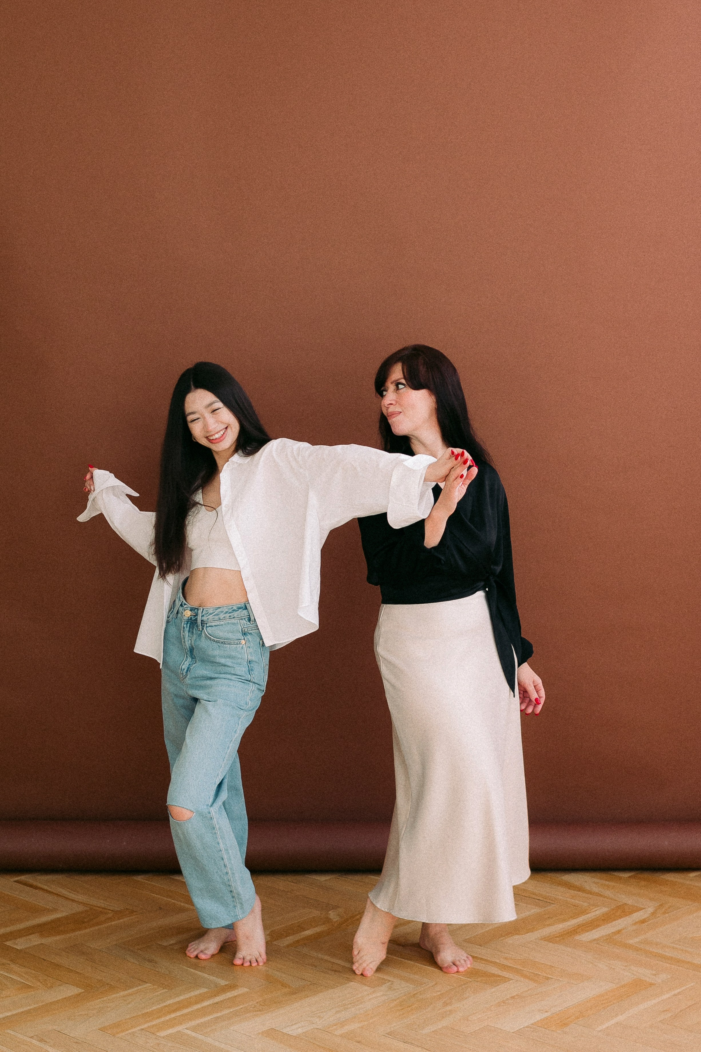 Настя с мамой