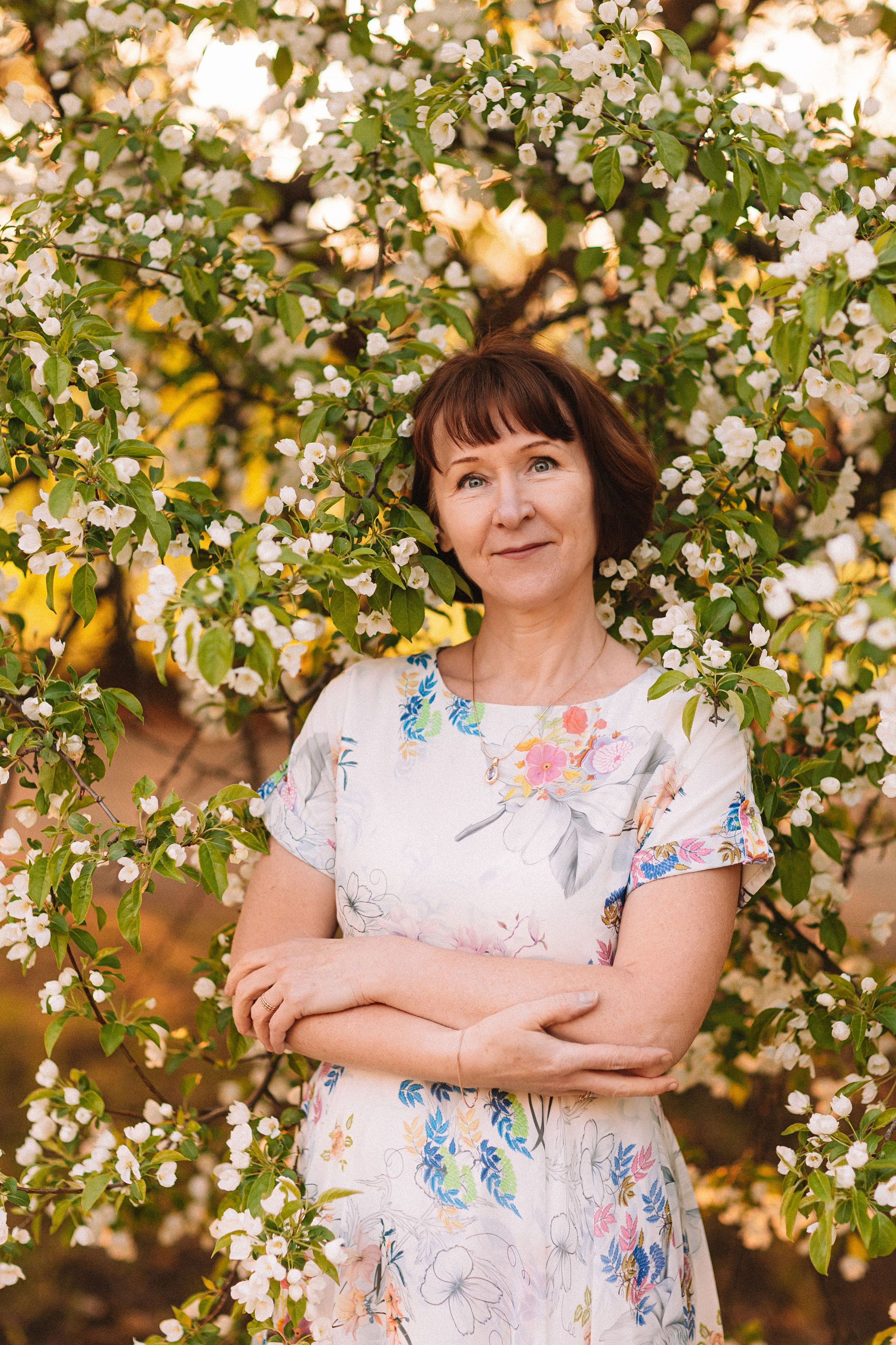 Яблони. Семейный фотограф Тюмень, фотограф на роды Салмина Мария