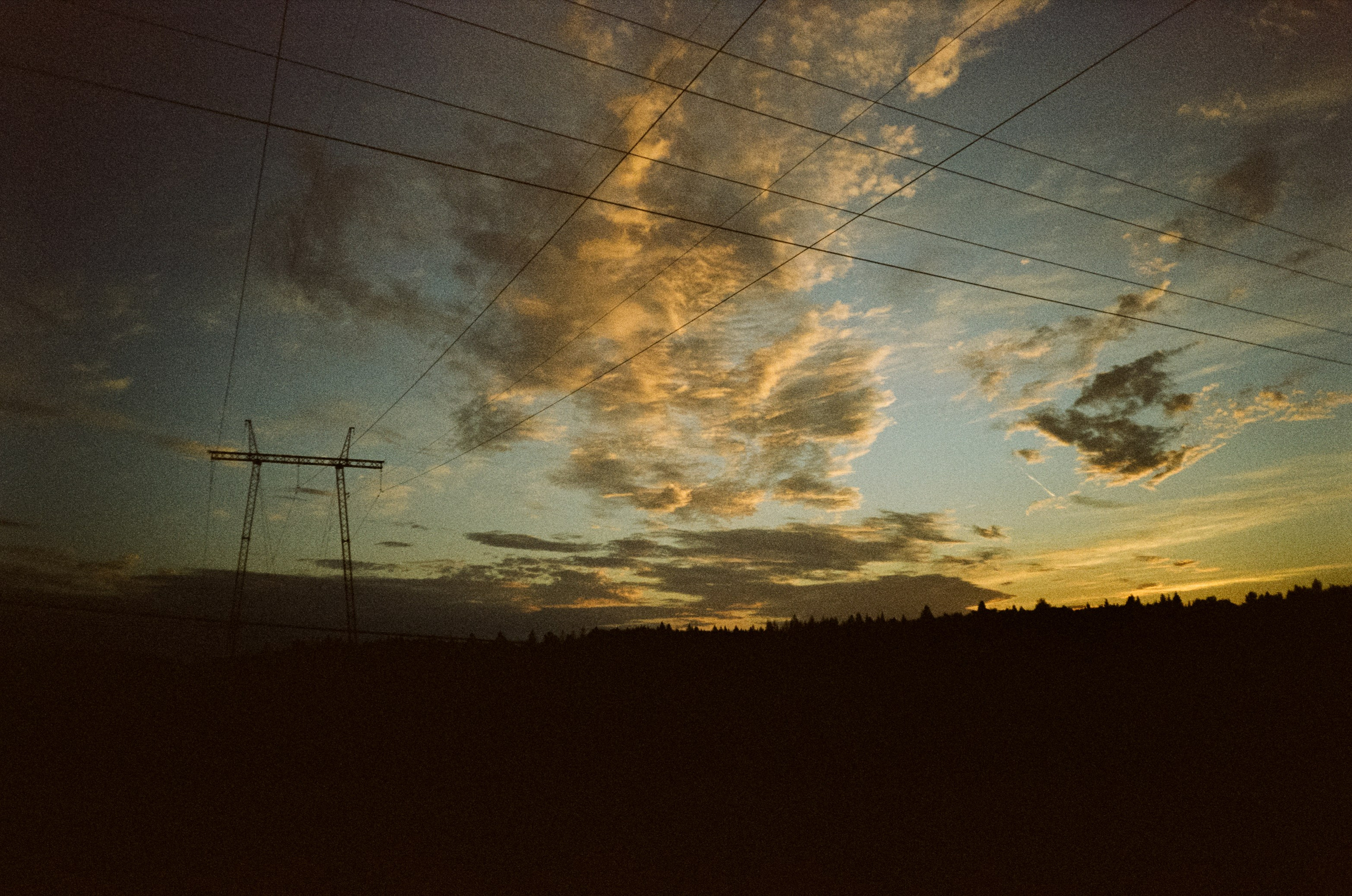 Ricoh MF-1 / Fujifilm X-tra 400 (просрочка) / Закат в Котово