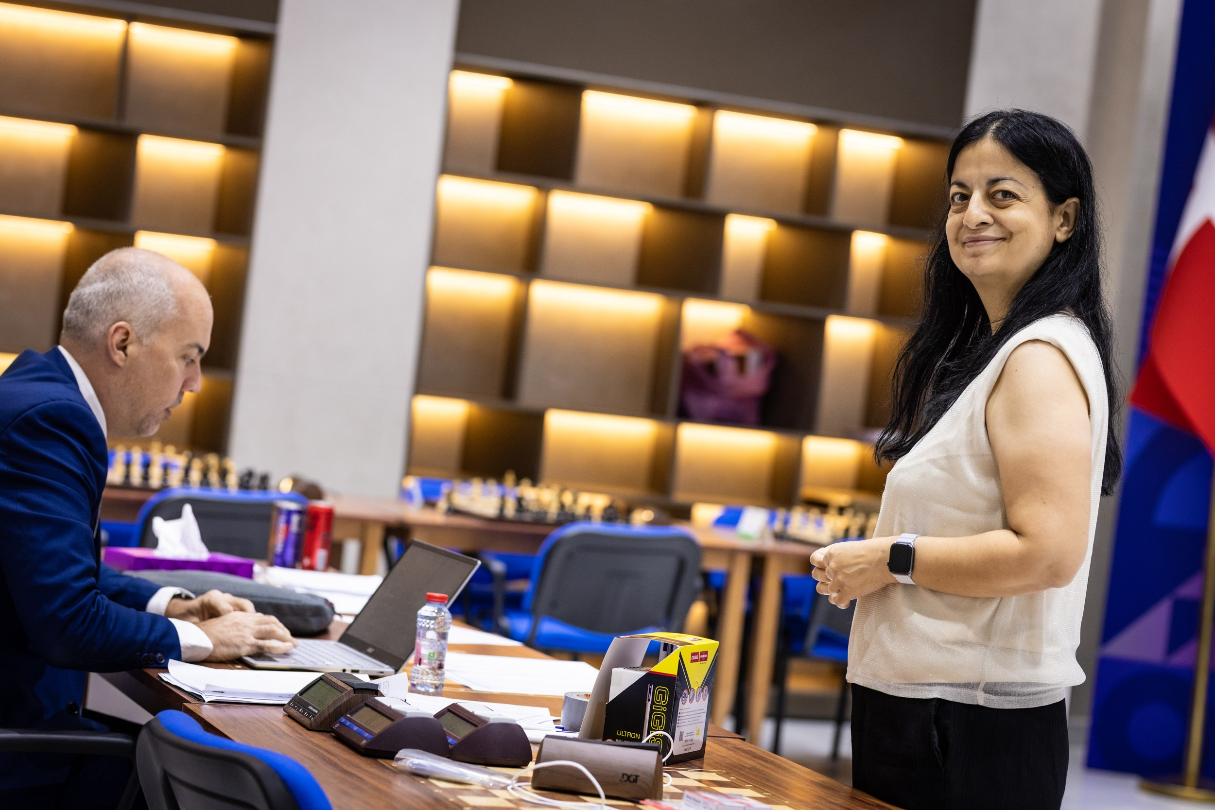 2025.08.31 1st. FUJAIRAH GLOBAL Chess Championship — Round8. Фотограф Анна Штурман (репортажная съёмка любых событий и мероприятий) Anna Shtourman photographer