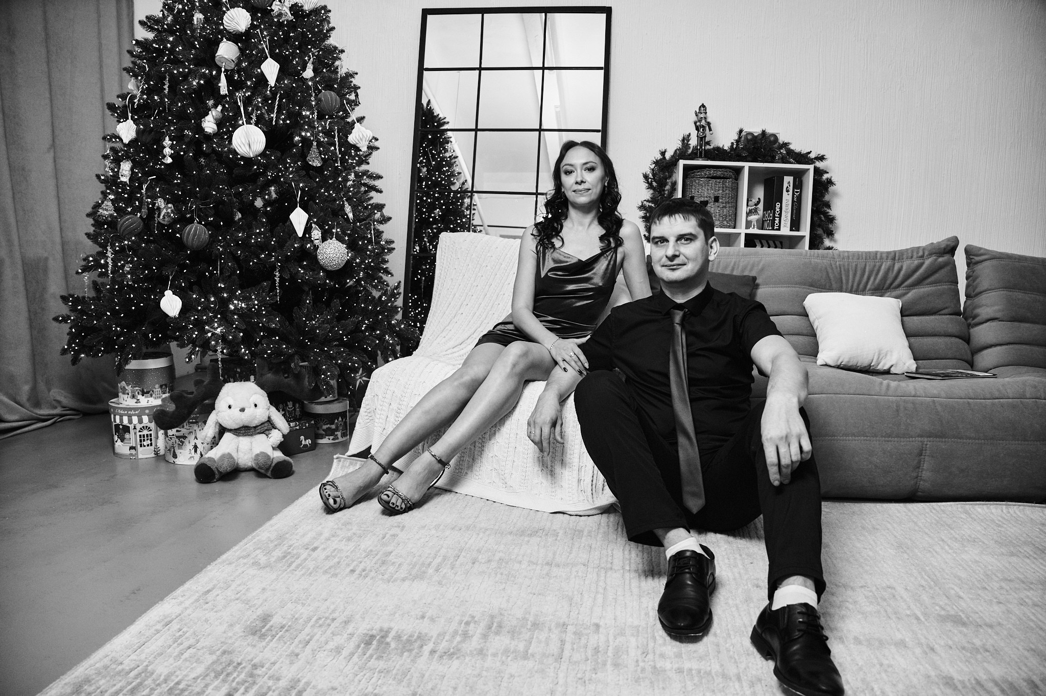 Новогодняя студийная фотосессия семьи Зиновьевых | Фотограф Иван Третьяков, Новокузнецк