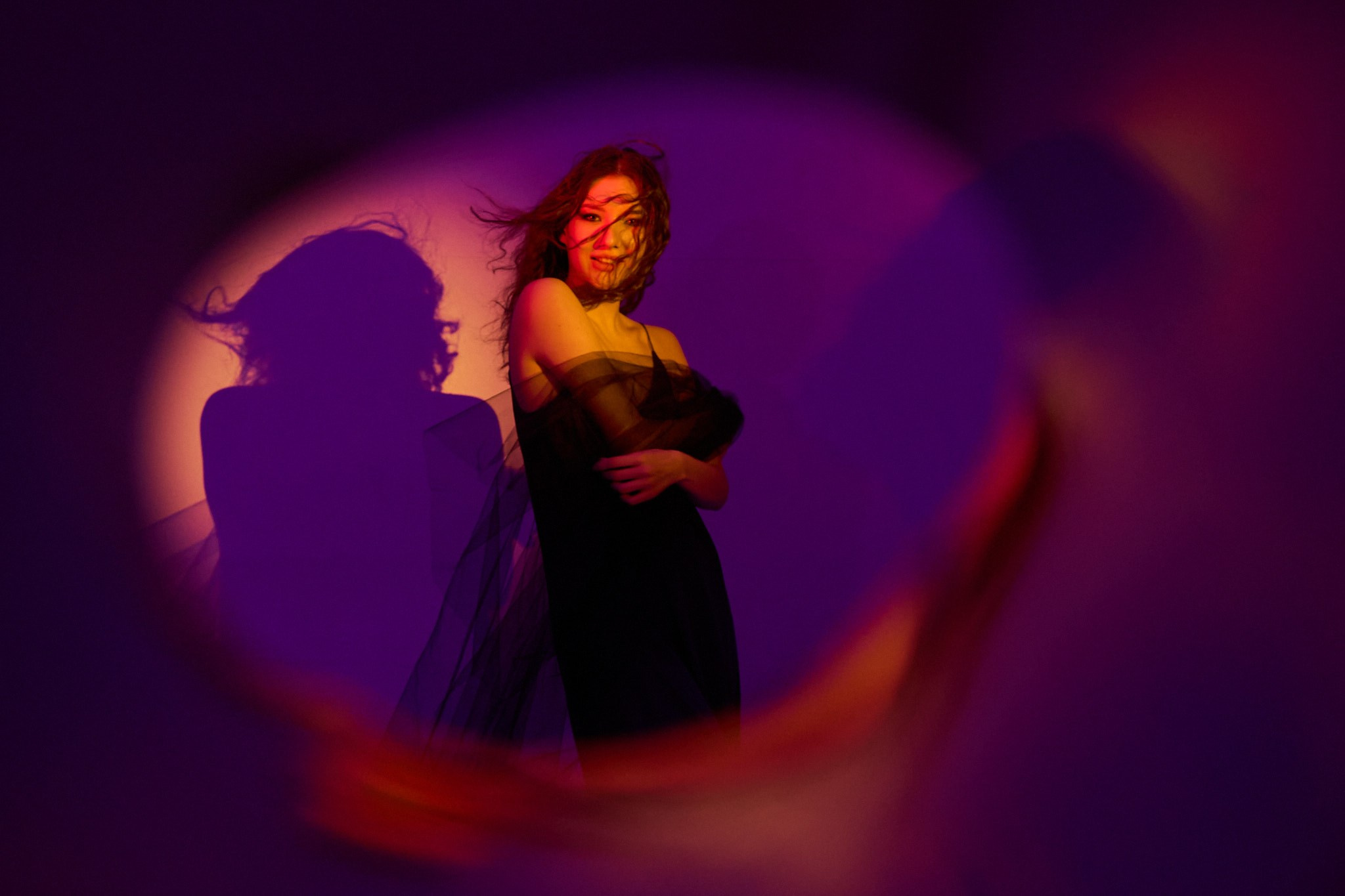 Съемка с цветным светом. Фотограф, Римма Невинская