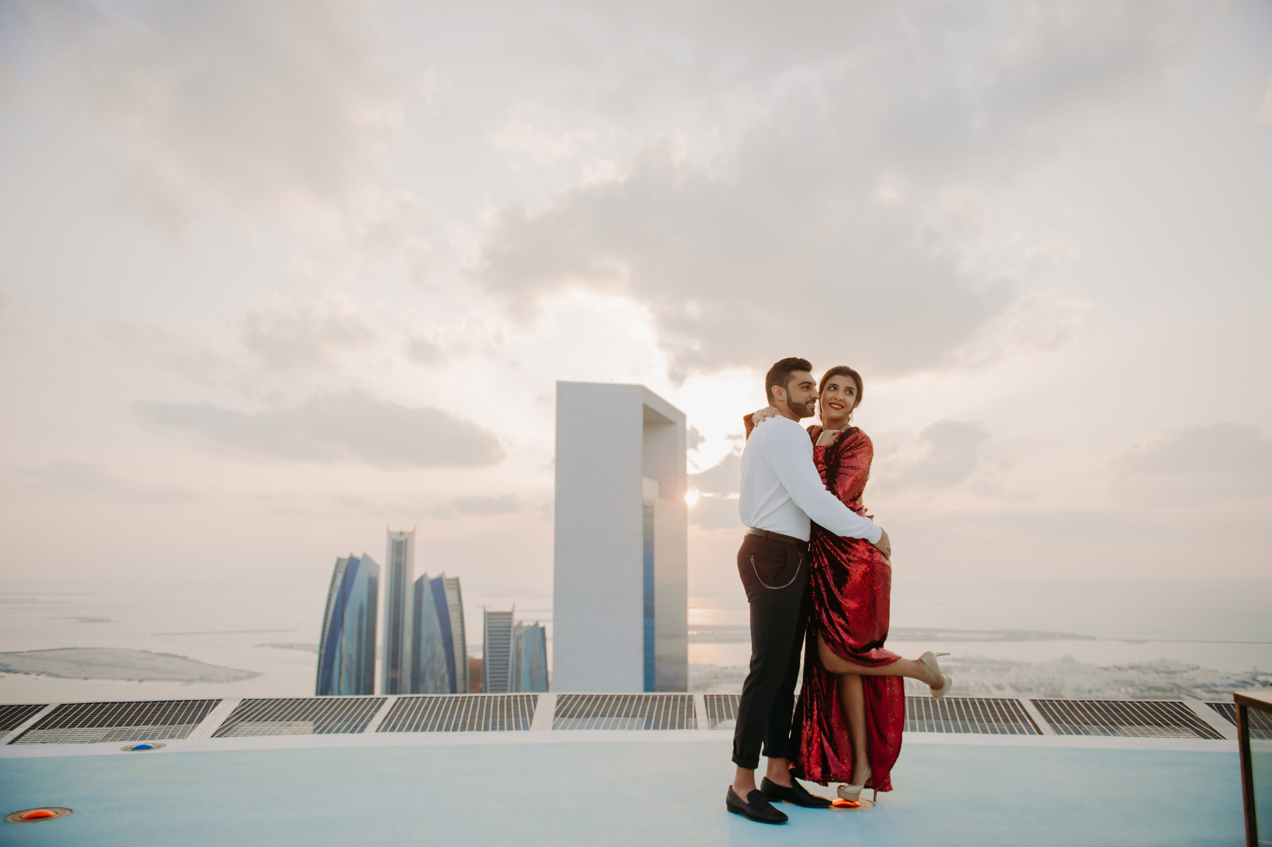 Love Story на высоте (Абу Даби). Фотограф в Москве и Санкт-Петербурге Дарина