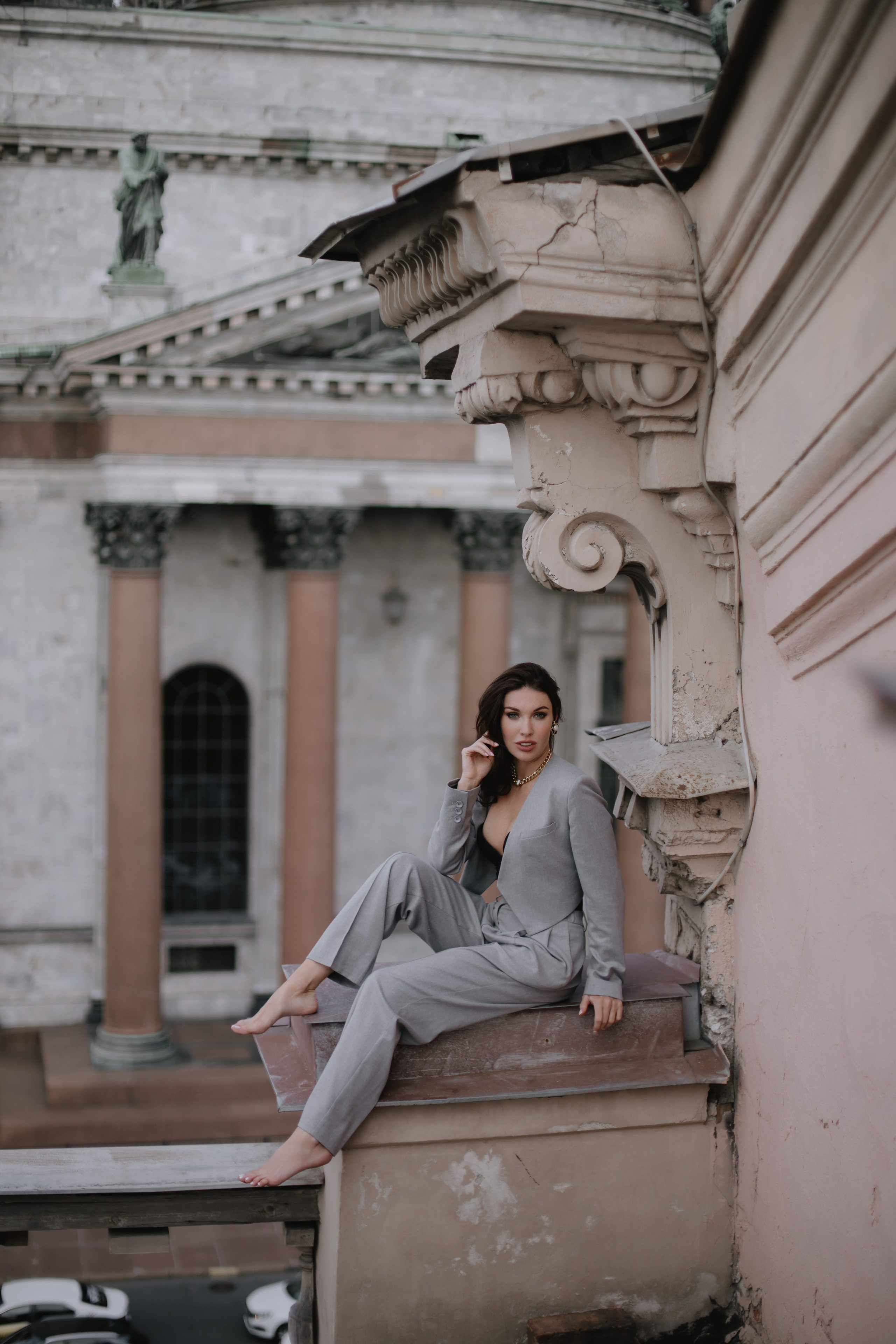 Вероника (съемка на крыше). Фотограф в Москве и Санкт-Петербурге Дарина