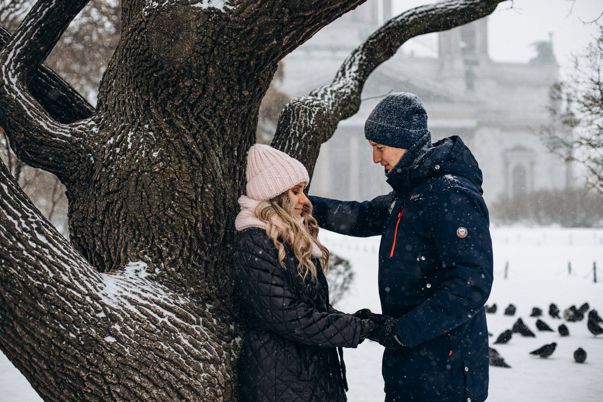 Юрий и Ирина в феврале. Фотопрогулка в Петербурге. Индивидуальный и семейный фотограф в Санкт-Петербурге