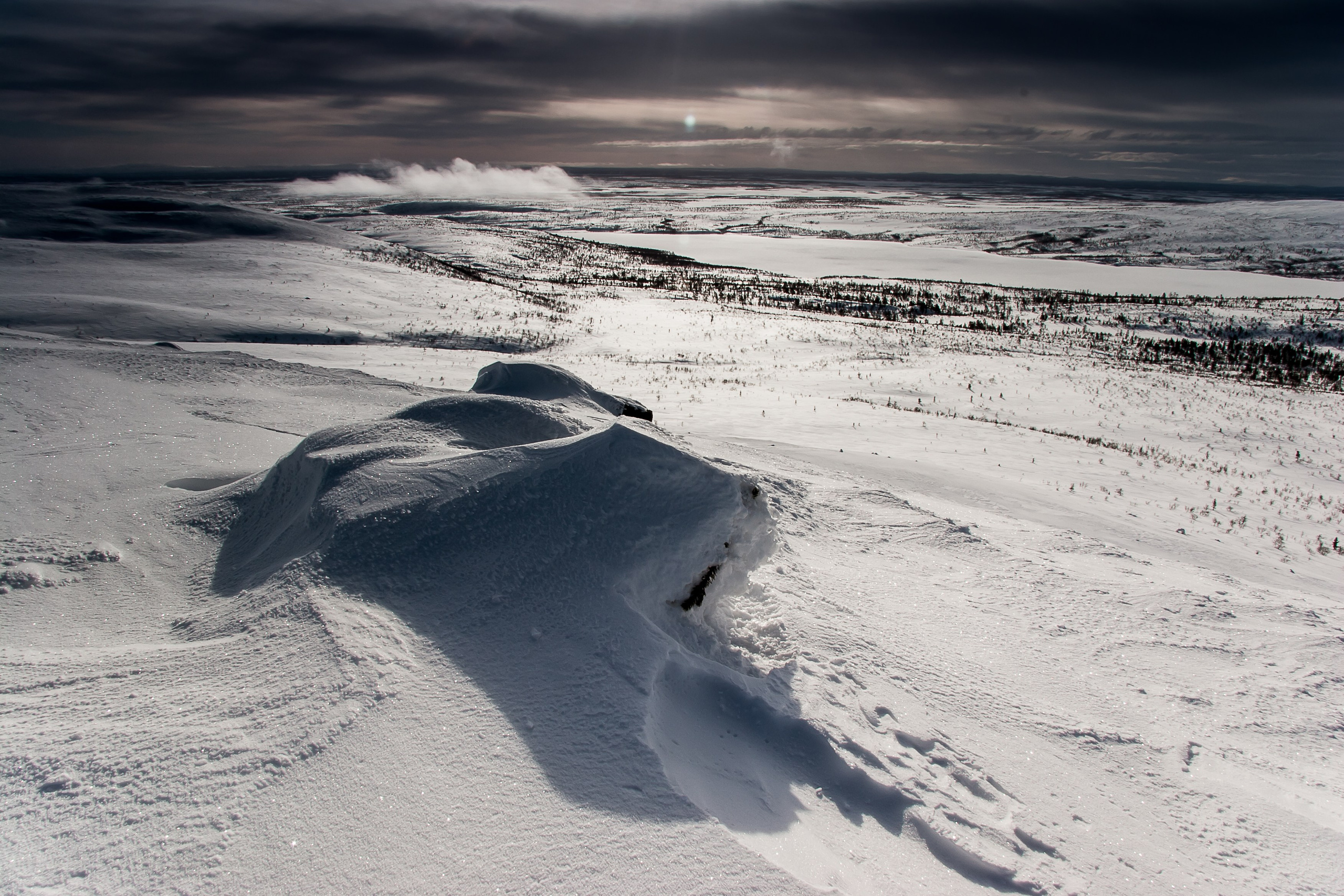 Зима. Пейзажи Крайнего Севера. Баренцево море, Рыбачий, Средний, Немецкий