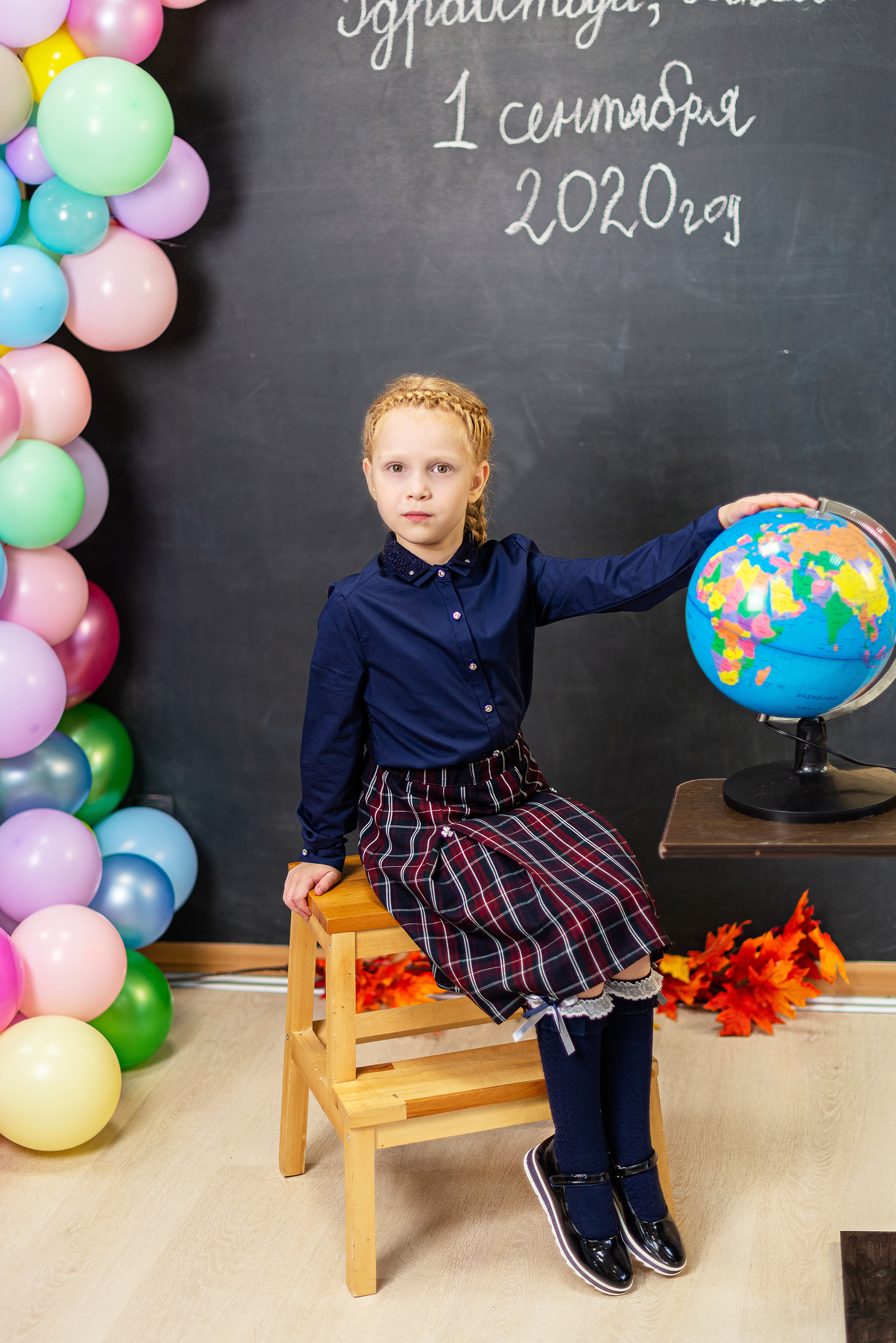 Студийная съемка первоклашек. Семейный и свадебный фотограф во Владивостоке