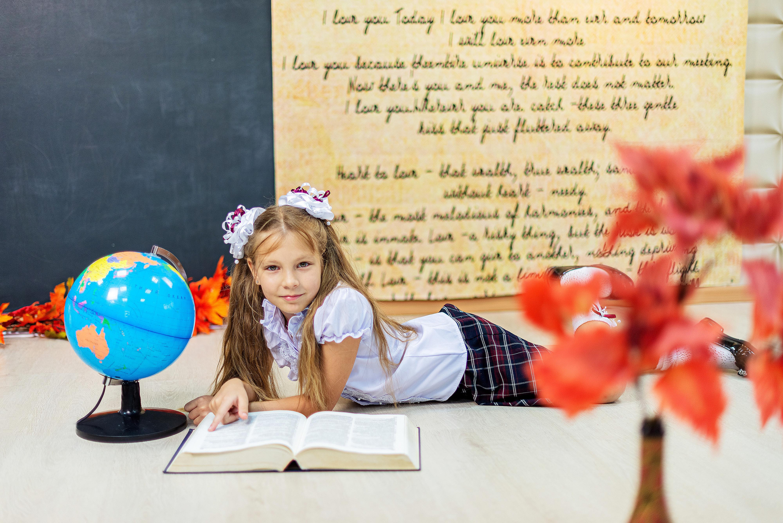 Студийная съемка первоклашек. Семейный и свадебный фотограф во Владивостоке
