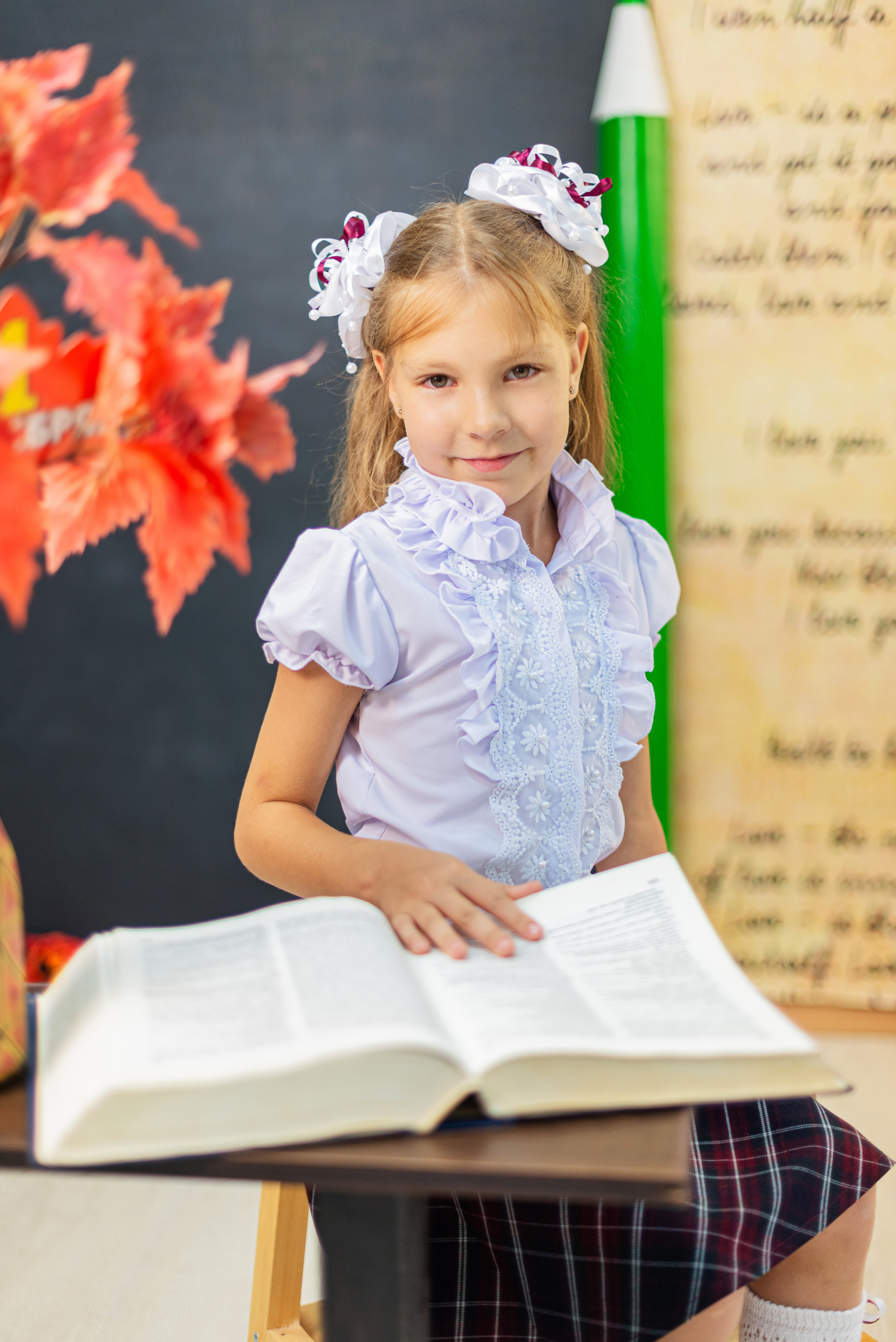 Студийная съемка первоклашек. Семейный и свадебный фотограф во Владивостоке