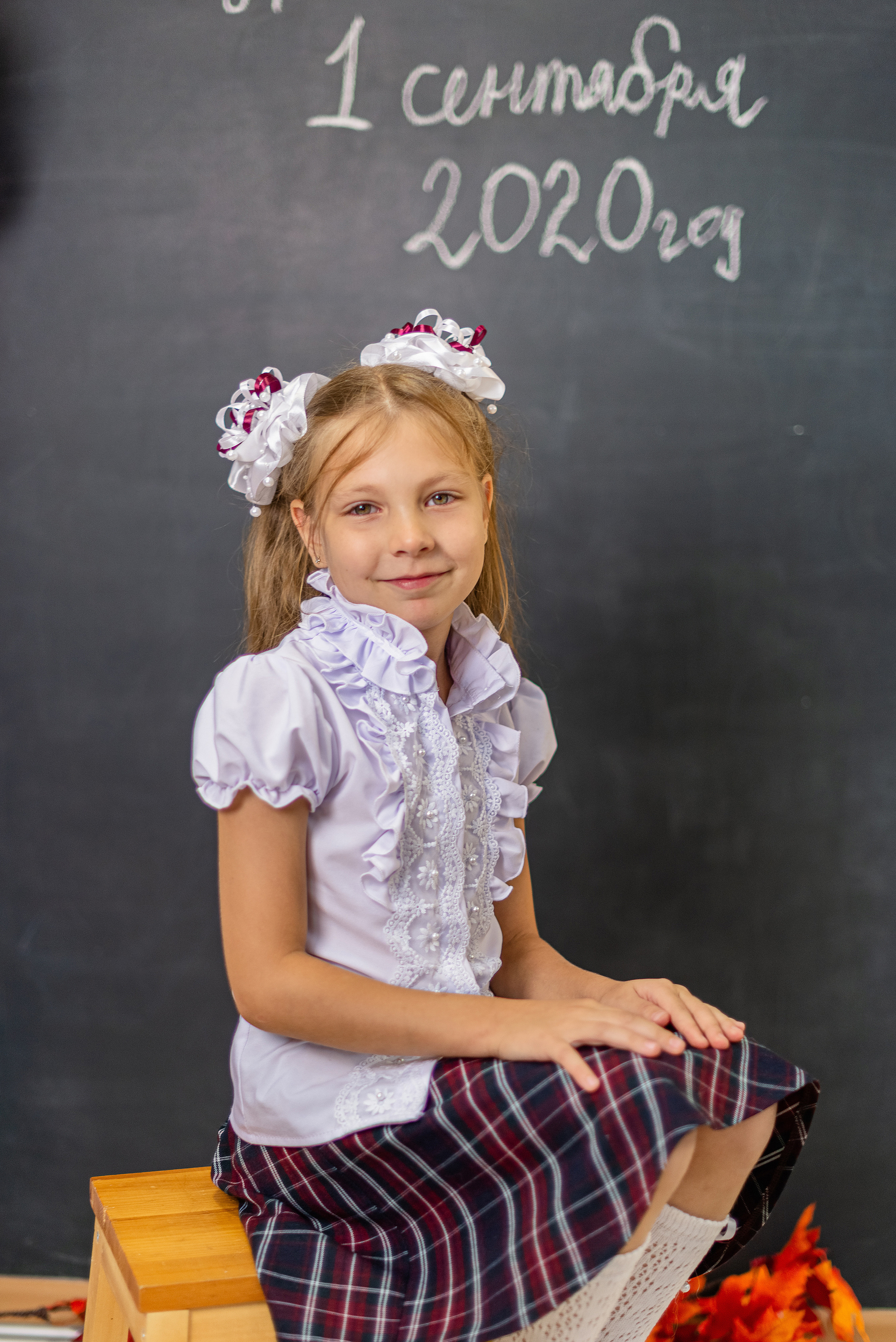 Студийная съемка первоклашек. Семейный и свадебный фотограф во Владивостоке