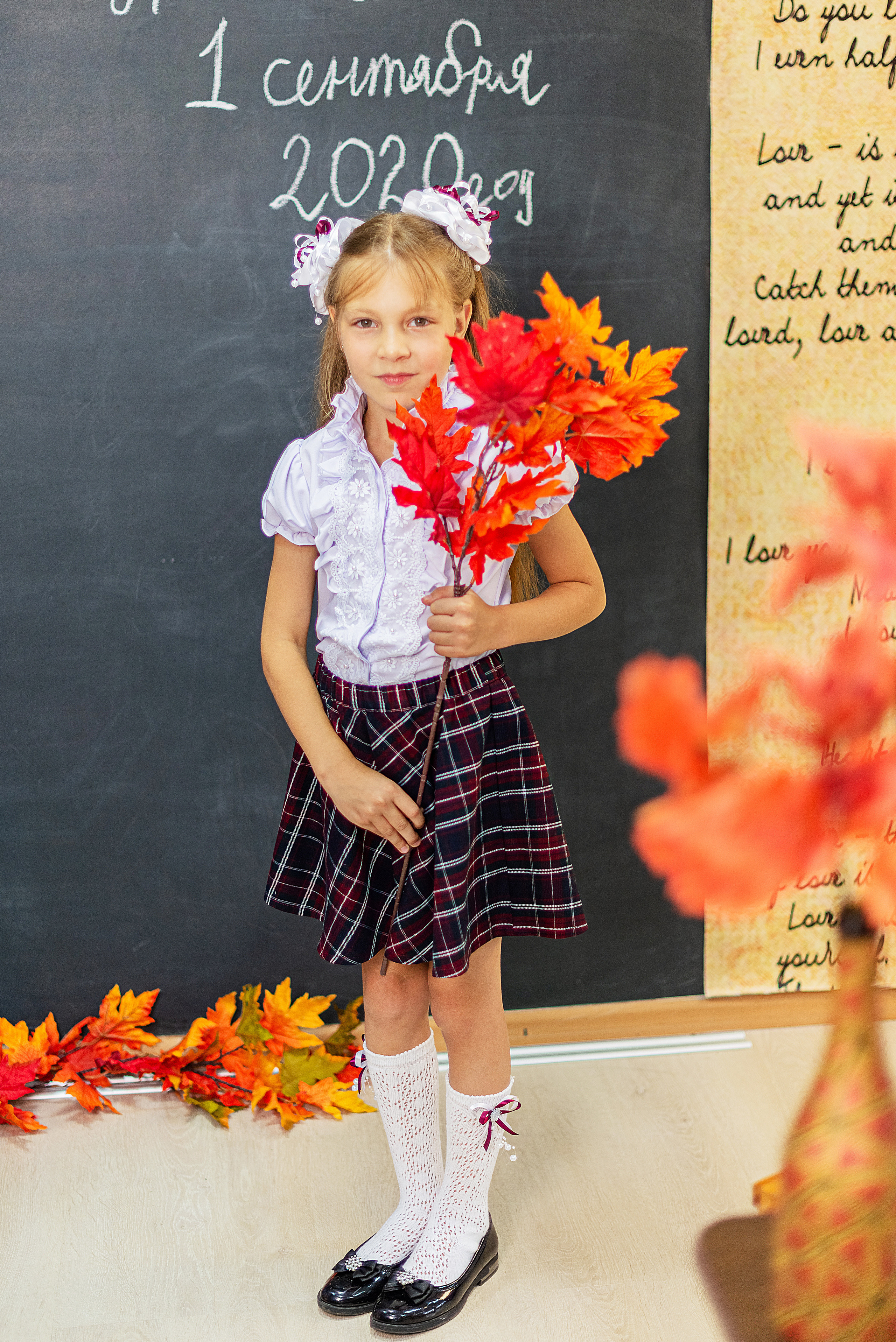 Студийная съемка первоклашек. Семейный и свадебный фотограф во Владивостоке