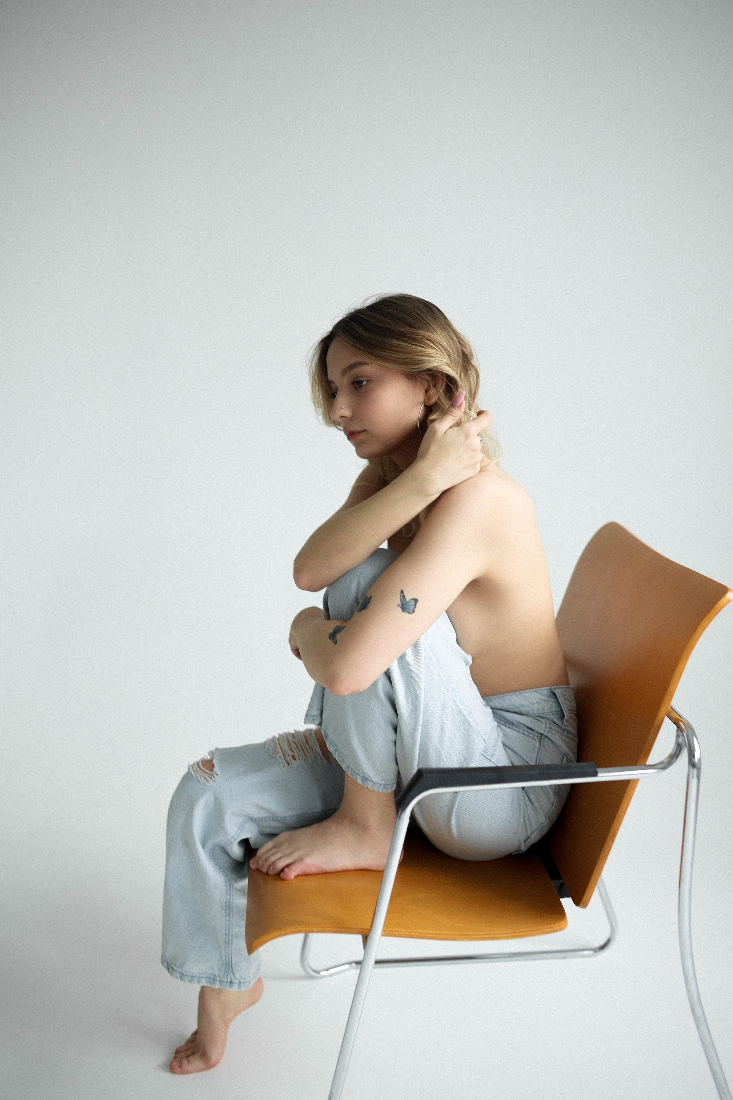 Фотосъемка для Юли в студии. Фотограф Самара Лена Мандарин