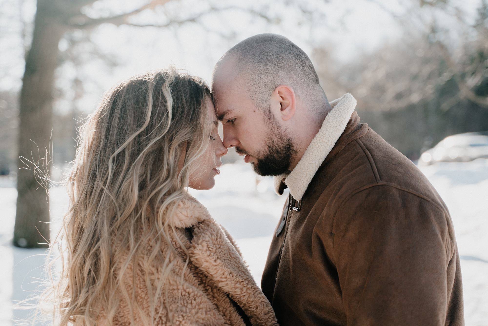 Зимняя фотосъемка Love story. Свадебный фотограф Москва — Сергей и Татьяна