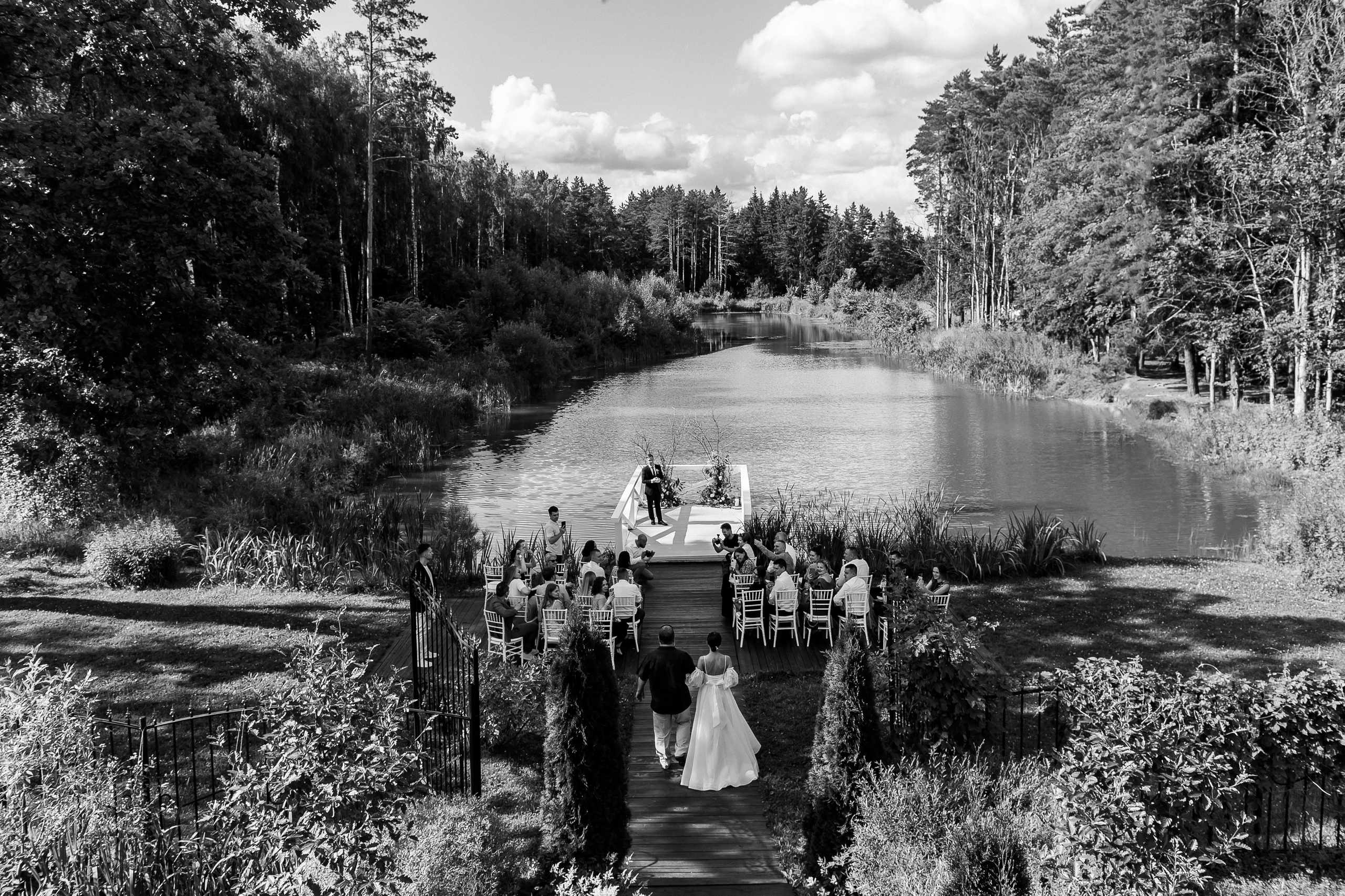 Свадьба на площадке Дом у озера. Свадебный фотограф Москва — Сергей и Татьяна