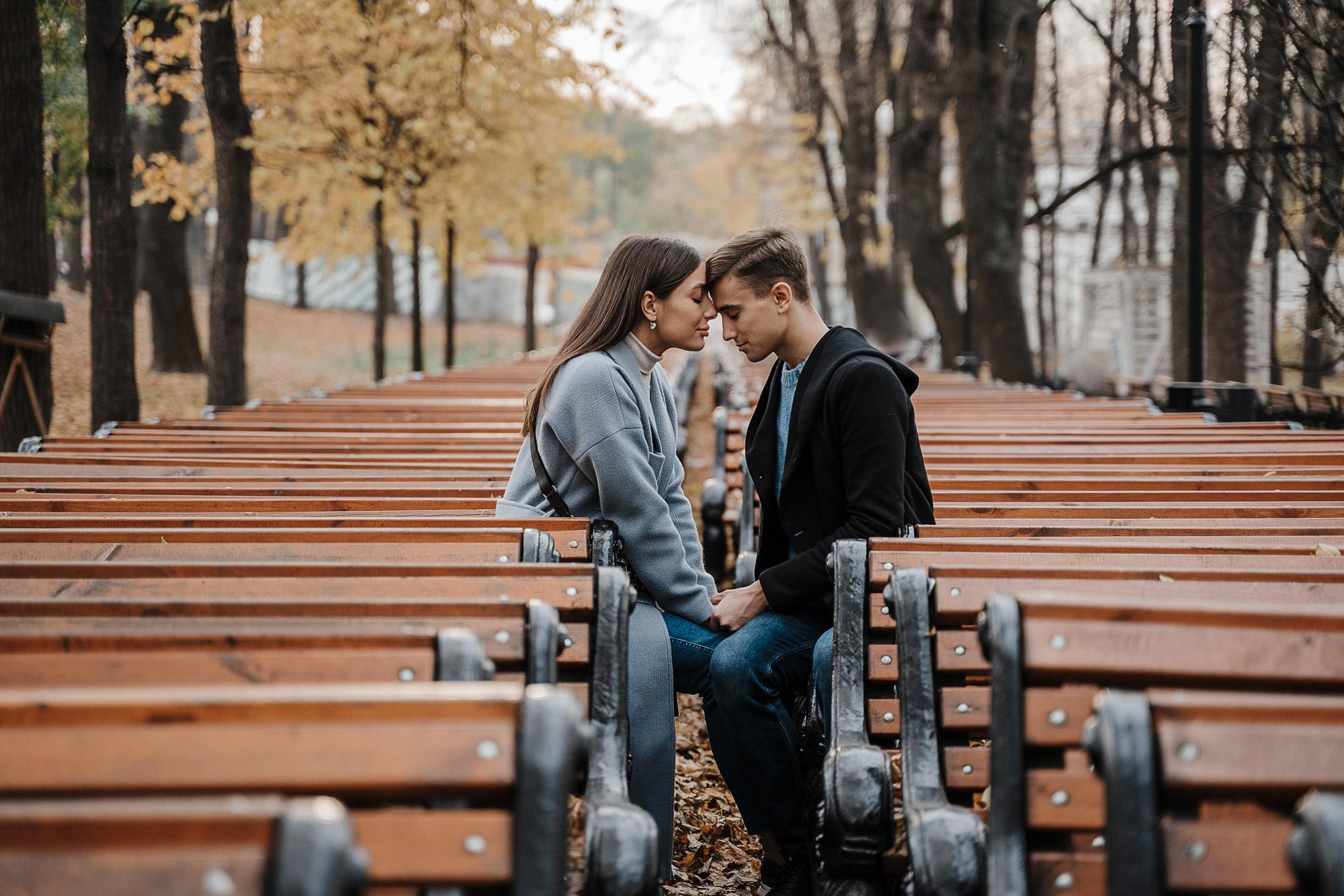 Фотосессия в Парке Горького. Свадебный фотограф Москва — Сергей и Татьяна