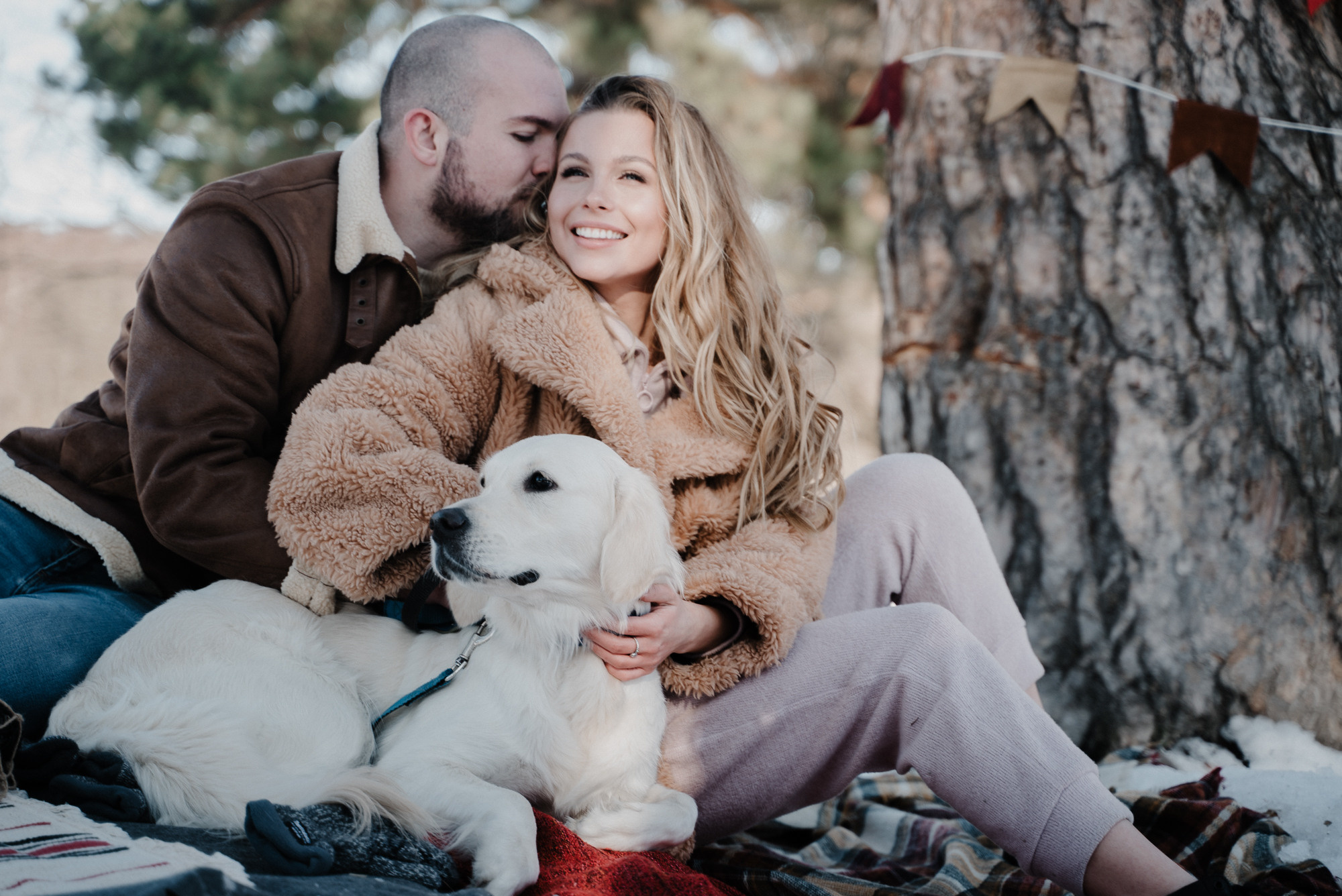 Зимняя фотосъемка Love story. Свадебный фотограф Москва — Сергей и Татьяна