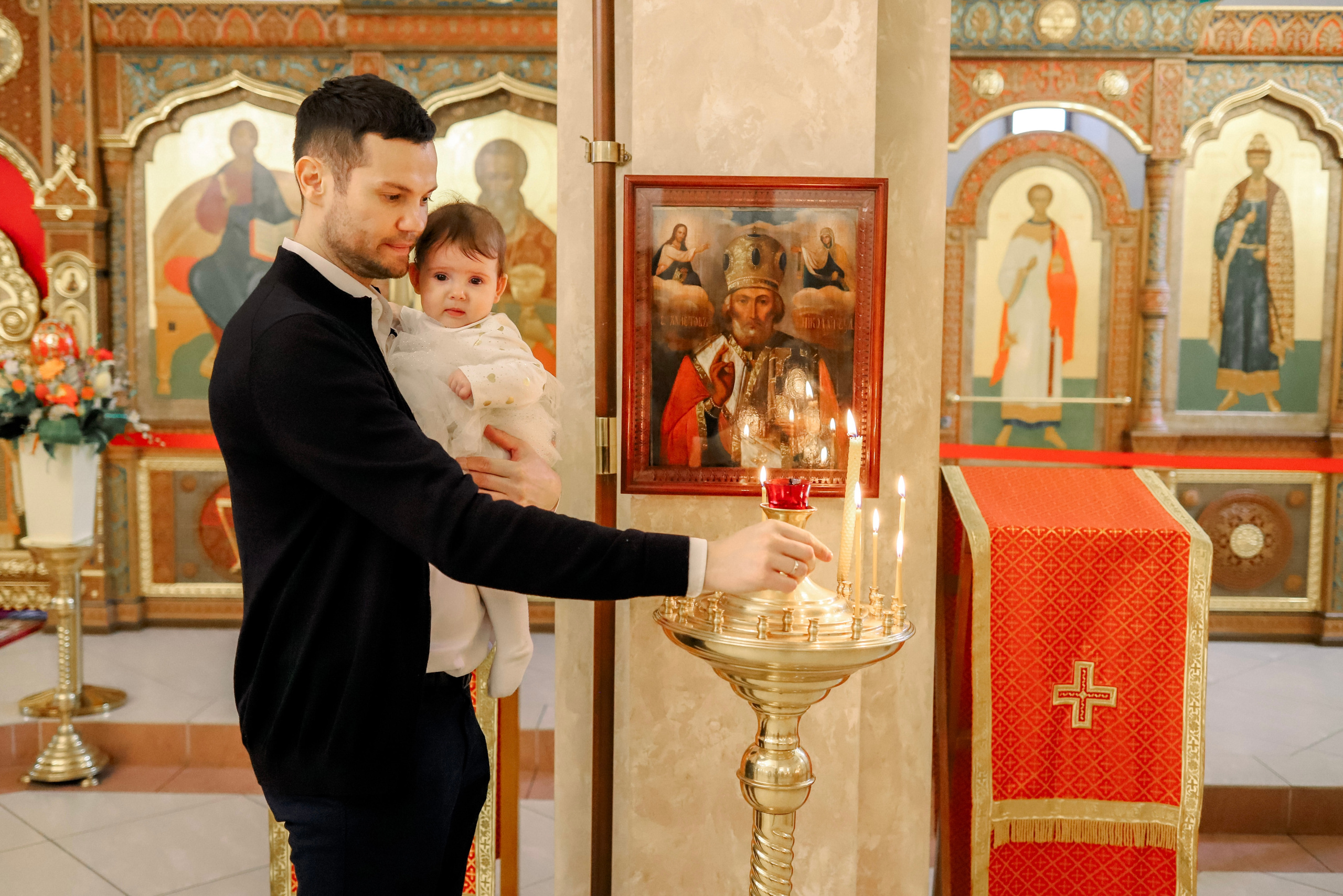 Крещение Марии, Амелии, Александры. Семейный и портретный фотограф в Москве Александра Науменко
